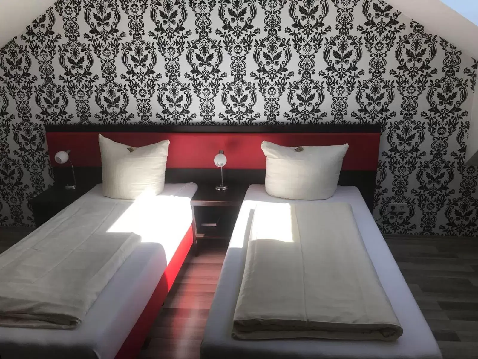 Bed in Cityhotel Ahlen Garni