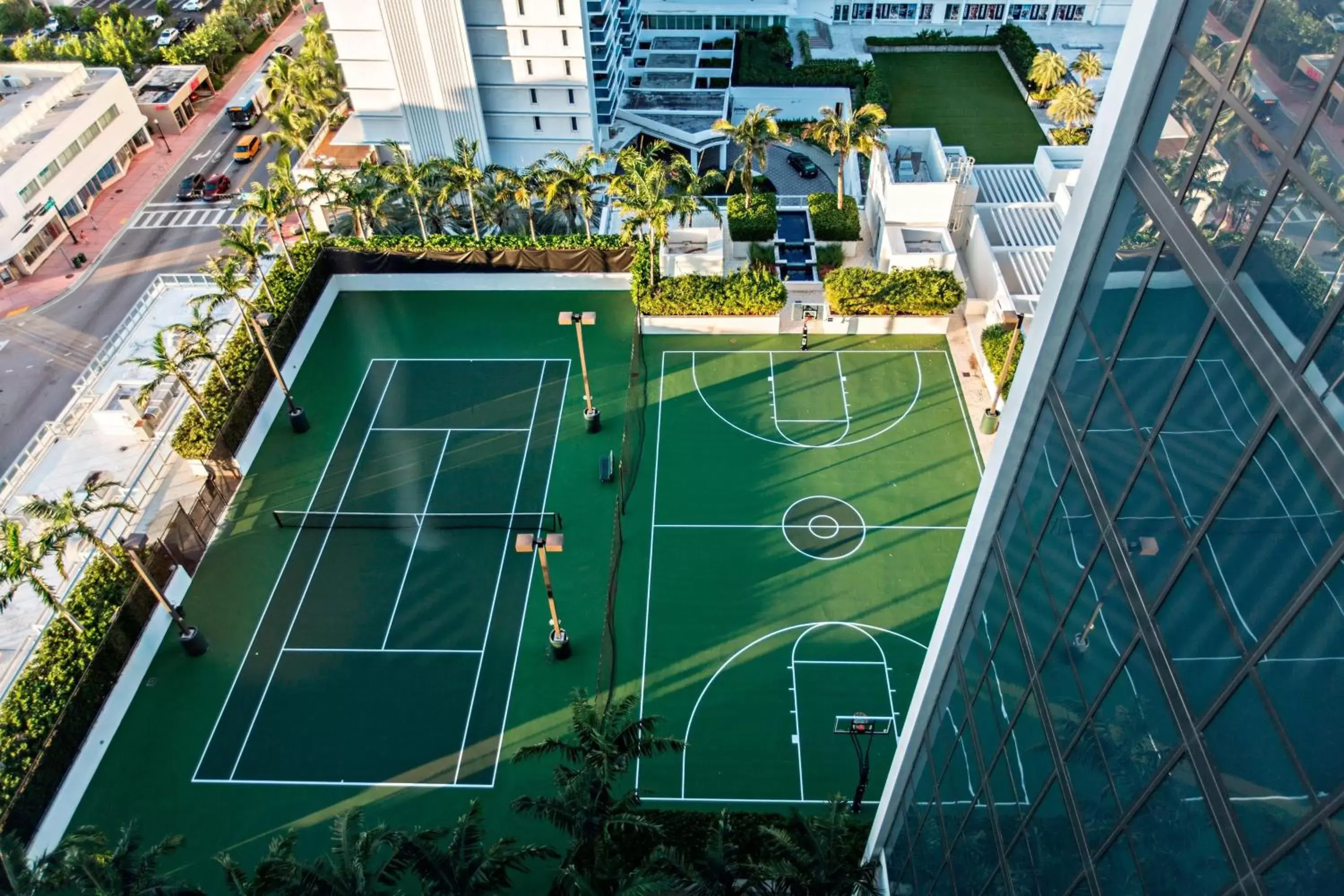 Tennis court, Pool View in W South Beach