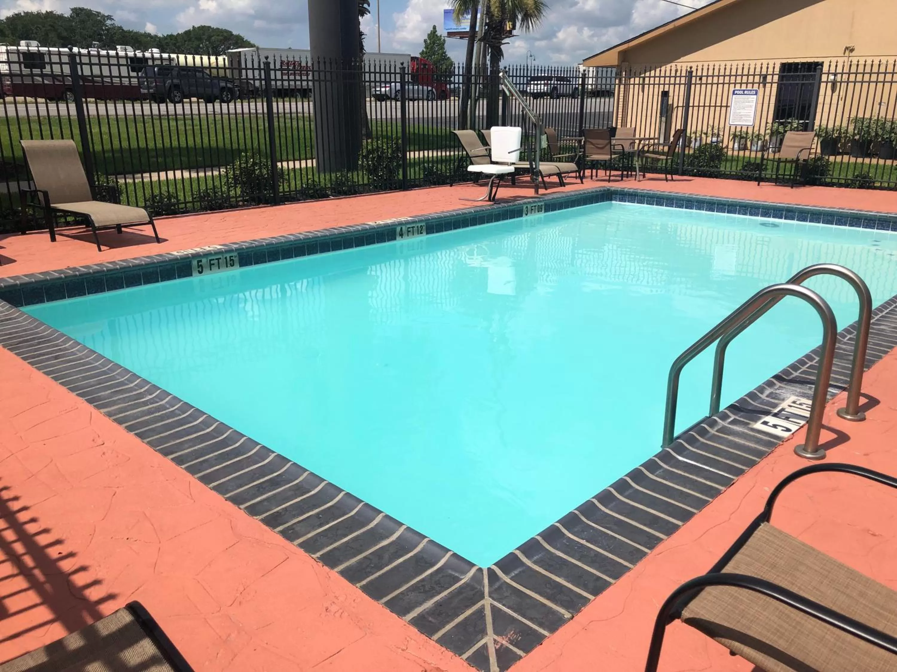 Pool view in Days Inn by Wyndham Lake Charles