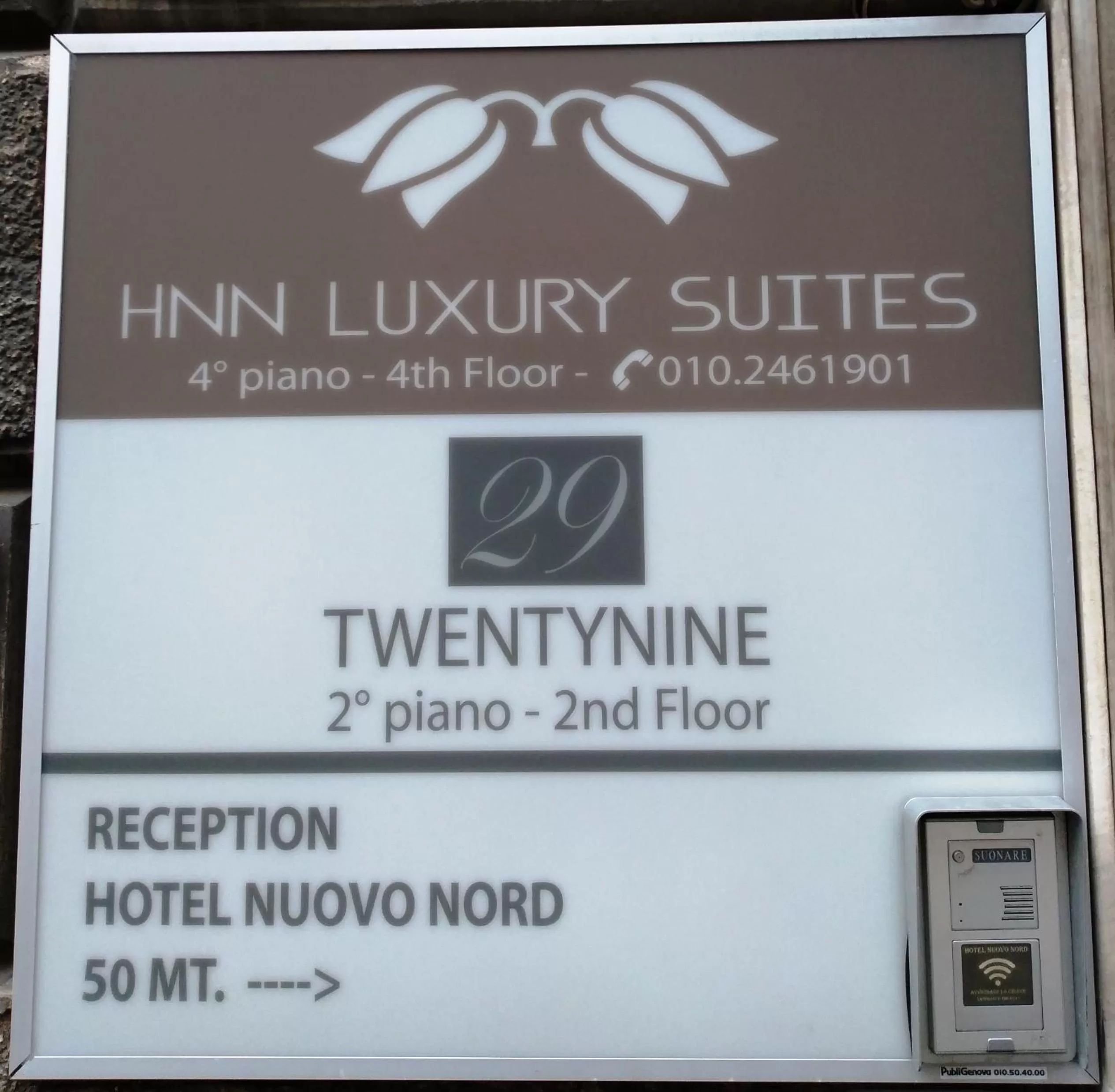 Property logo or sign in Hotel Twenty Nine