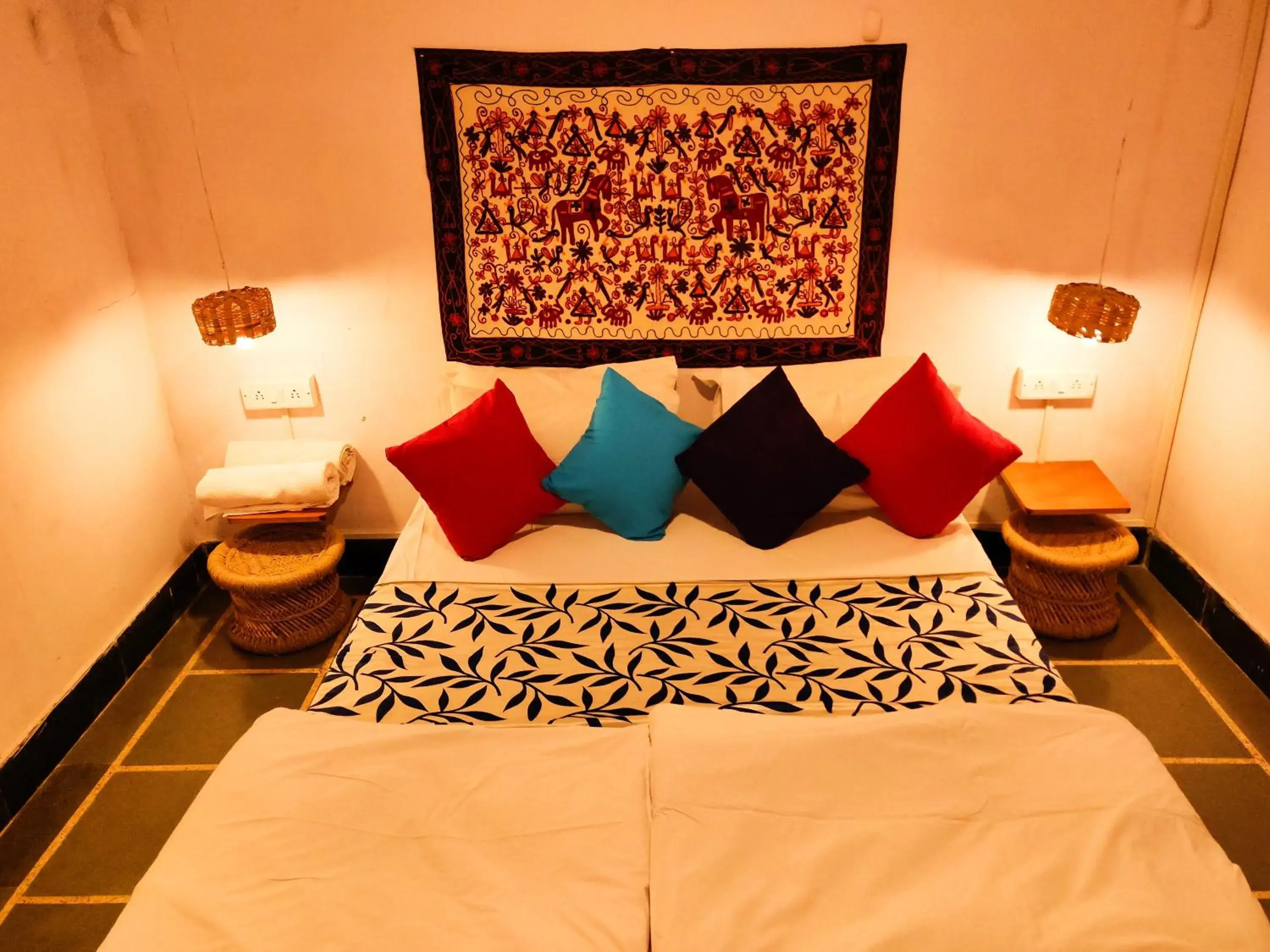 Bed in goSTOPS Udaipur - Rooms & Dorms