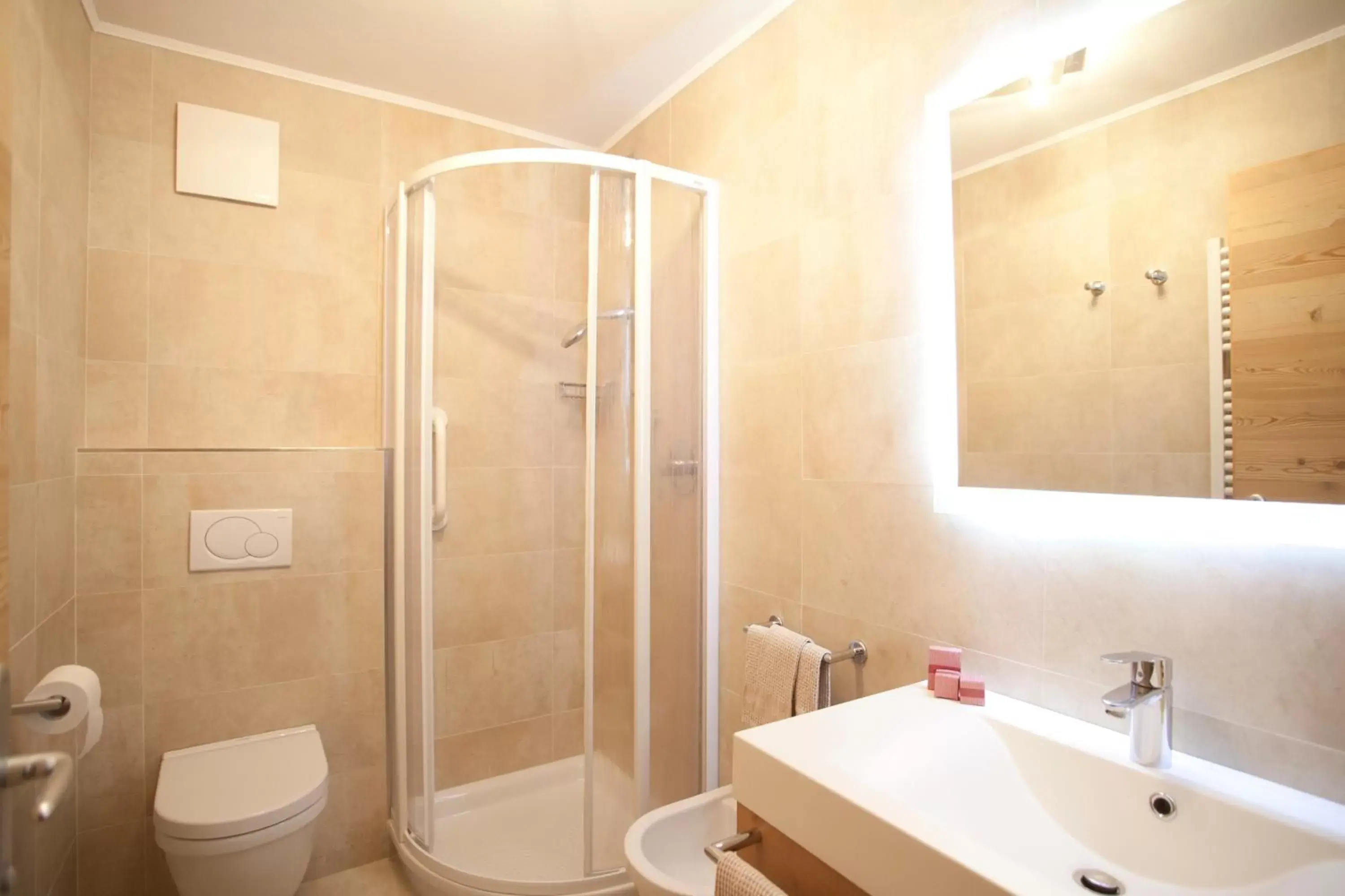 Shower, Bathroom in Hotel Europeo Alpine Charme & Wellness