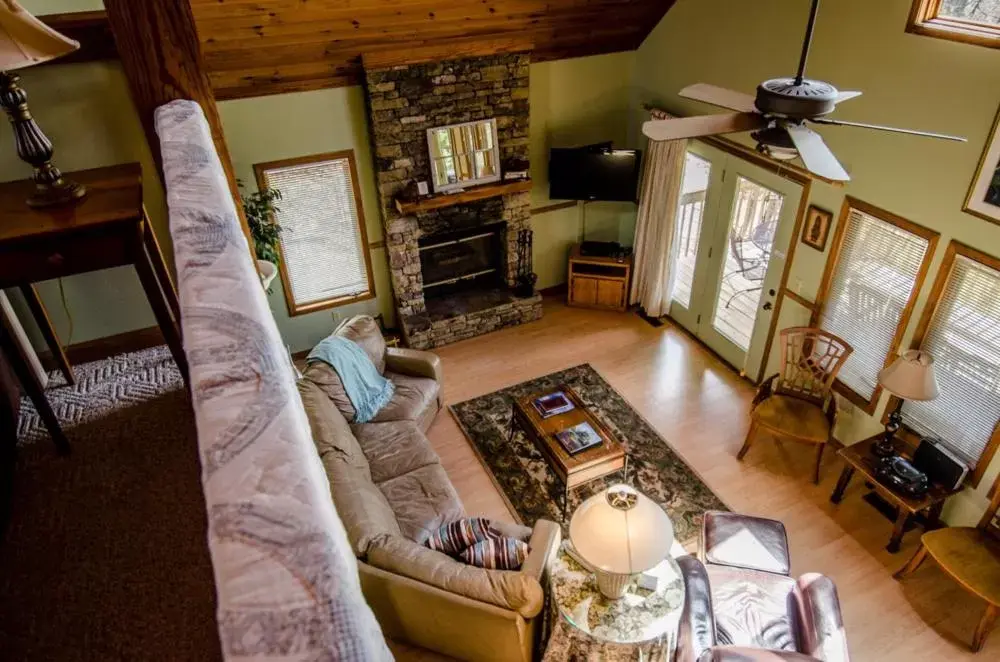 Living room, Seating Area in Asheville Cabins of Willow Winds