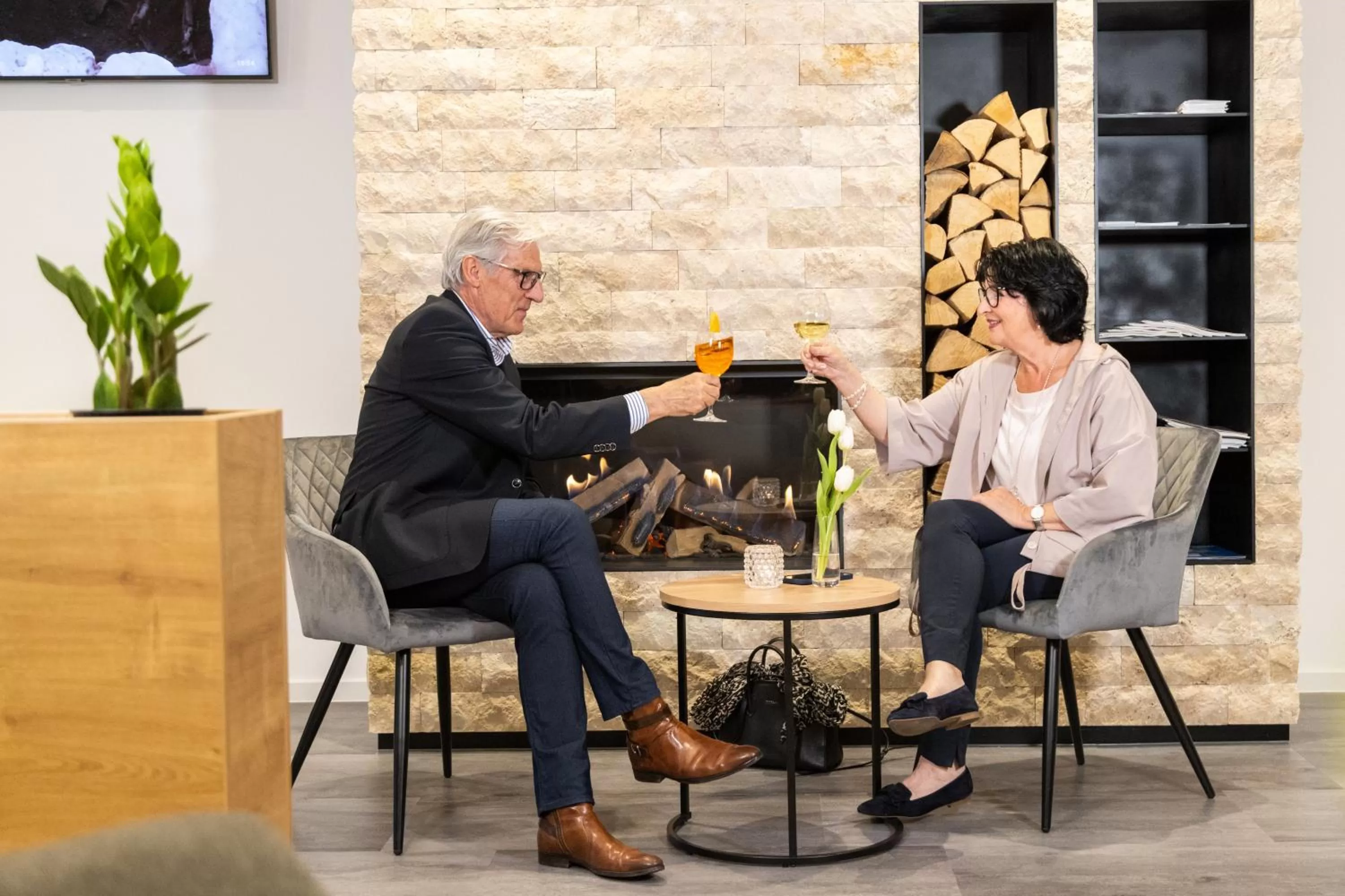 People in Hotel Restaurant Sennerbad