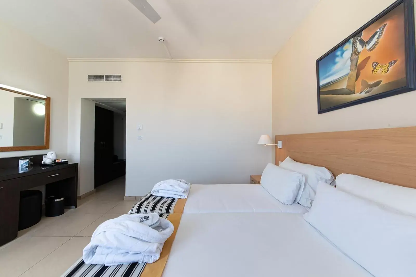 Bed in The Preluna Hotel