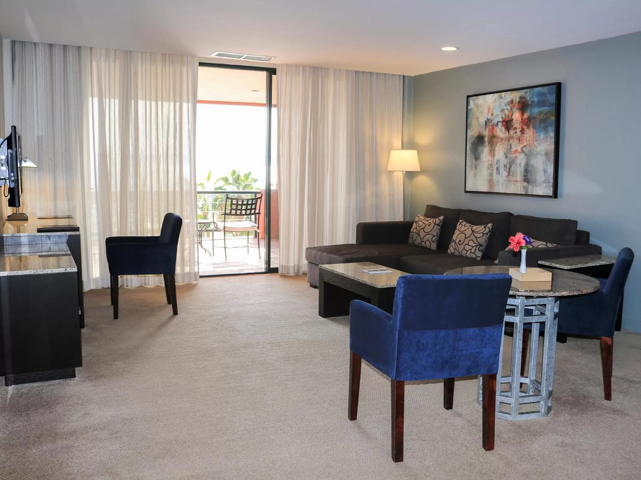 Living room in Hotel Coral & Marina