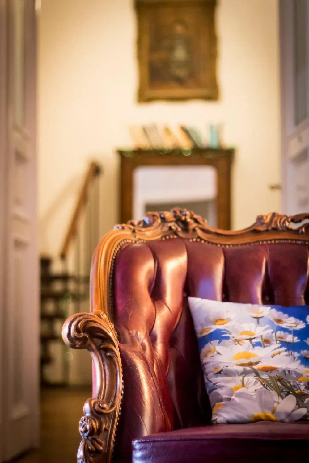 Decorative detail, Seating Area in Baroque Hostel & Coworking