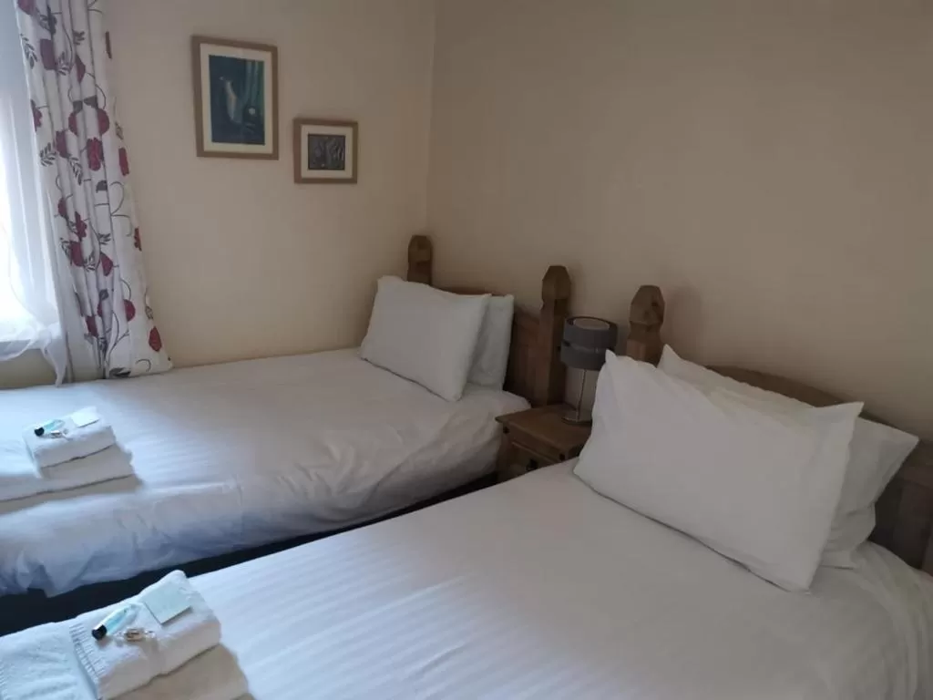 Bed in Mairs Bed and Breakfast.