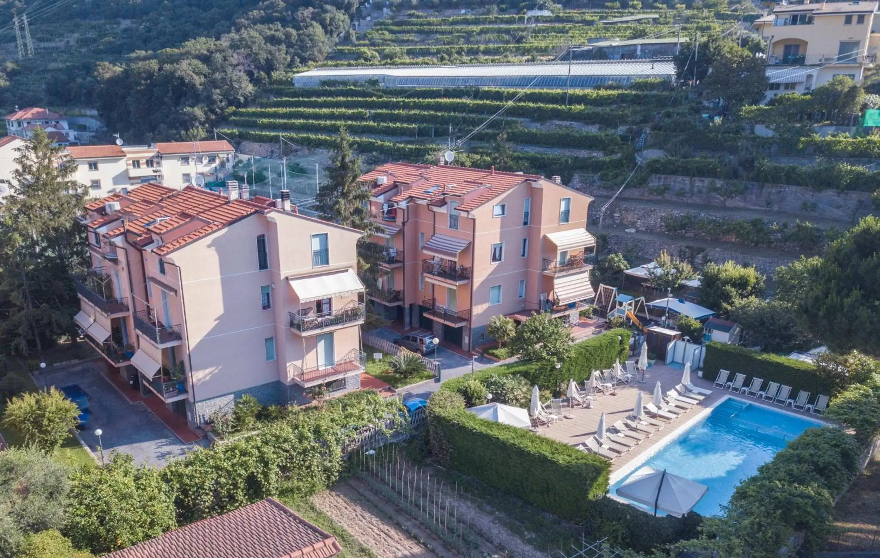 Pool view, Bird's-eye View in Residence Holidays