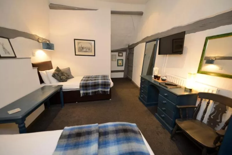 Bed in The White Lion Inn