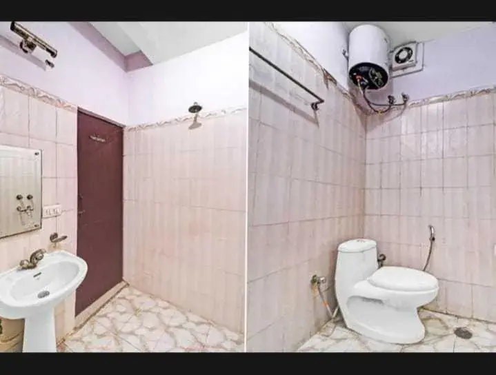 Bathroom in OYO Airport Global Hotel