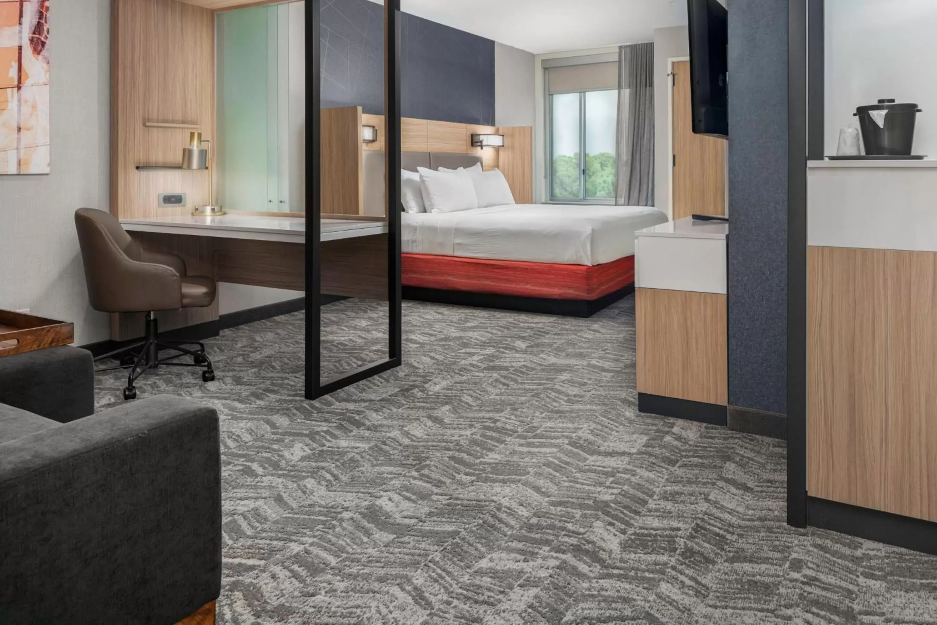 Bedroom, Bed in SpringHill Suites by Marriott Raleigh Apex