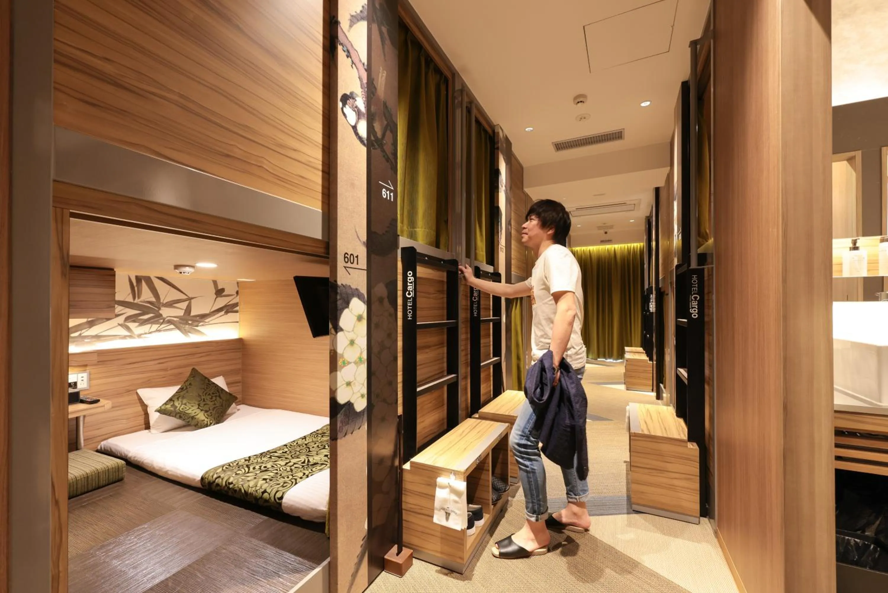 Photo of the whole room, Bed in HOTEL Cargo Shinsaibashi