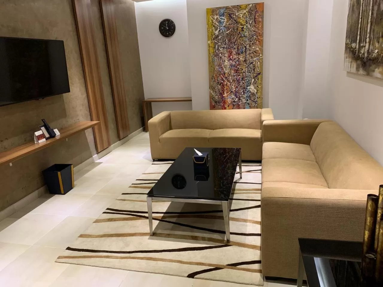 Living room, Seating Area in Q Suites Jeddah by EWA - Managed by HMH