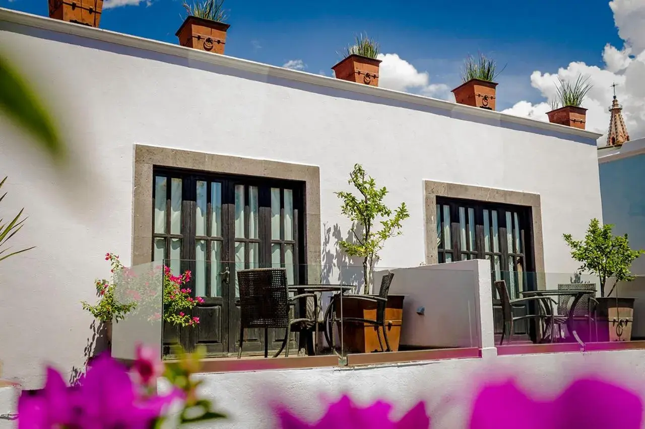 Balcony/Terrace, Property Building in Hotel Boutique Hacienda Guadalupe