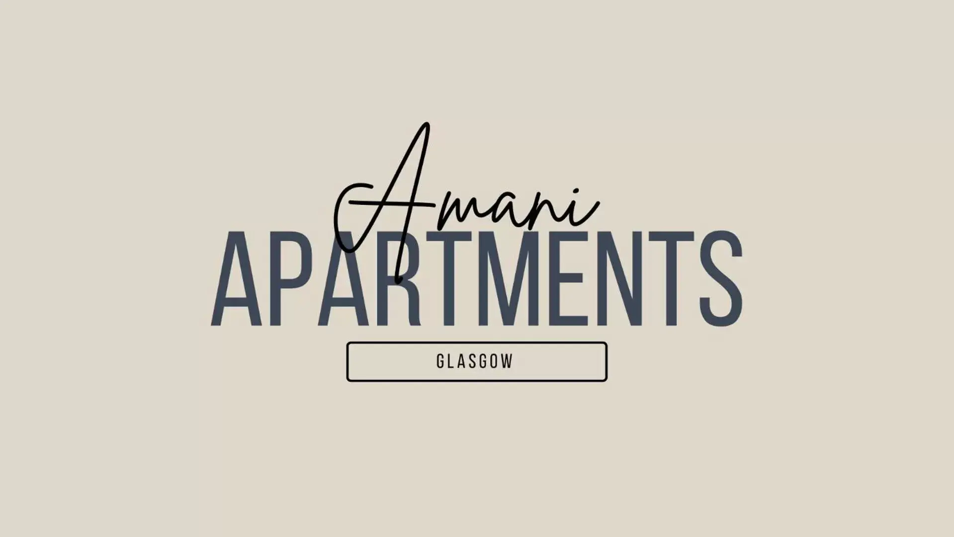 Property Logo/Sign in Amani Apartments - Glasgow City Centre