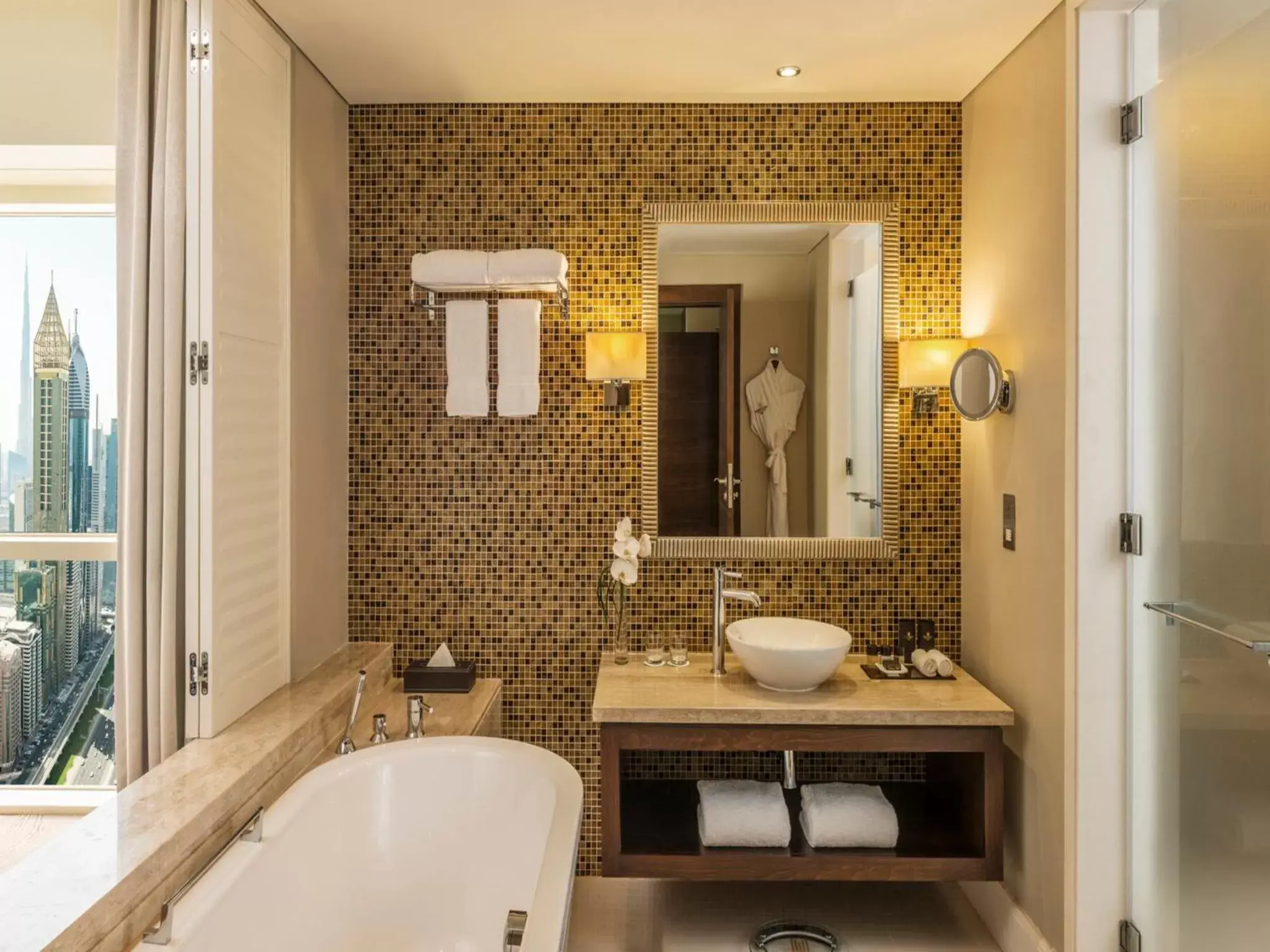 Bathroom in The Tower Plaza Hotel Dubai