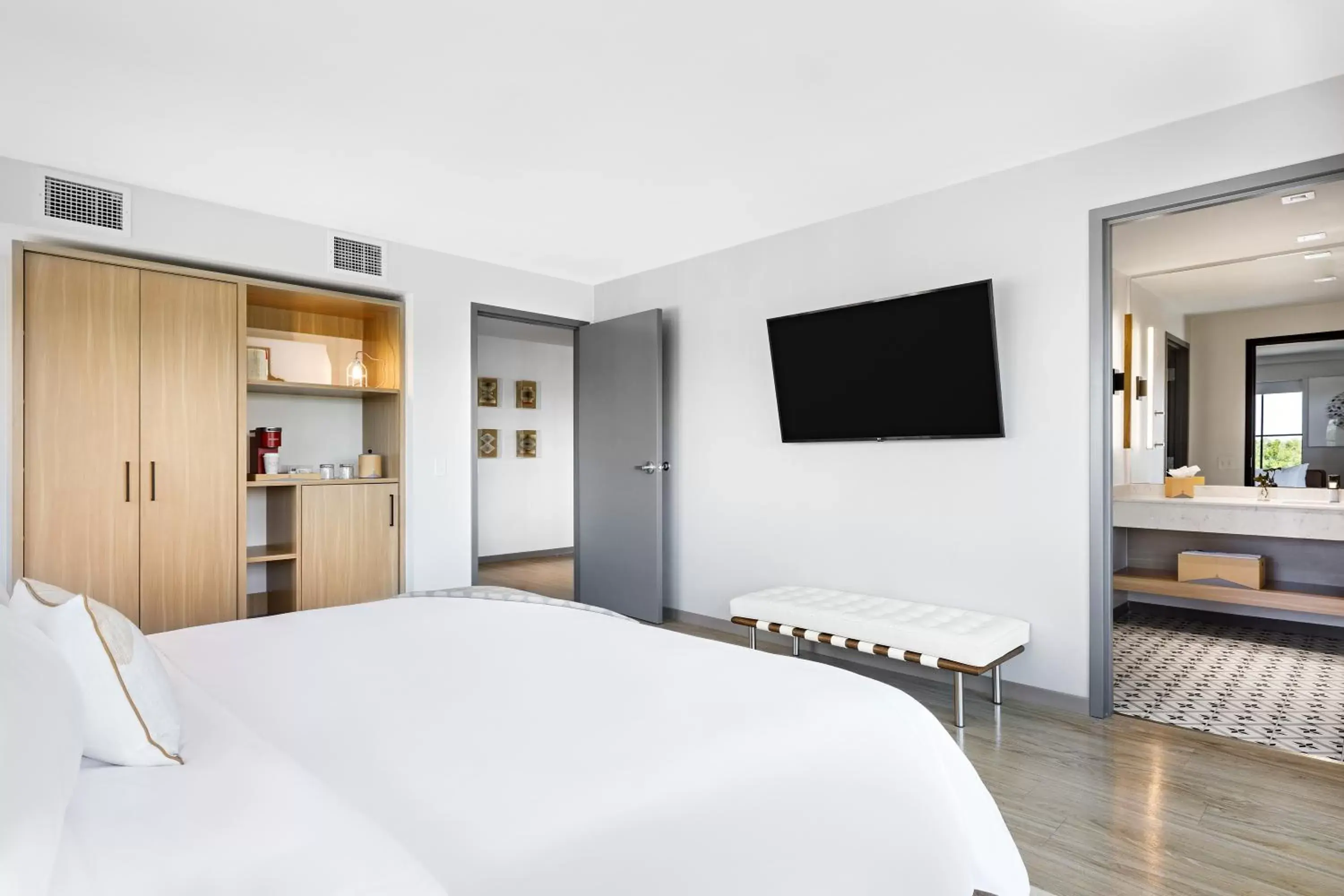 Bedroom, Bed in Noun Hotel