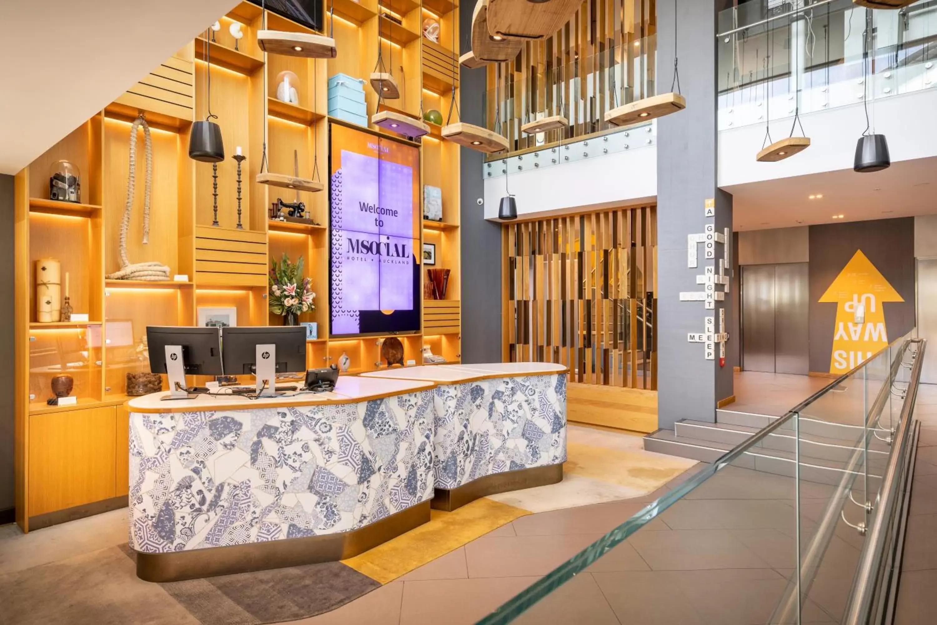 Lobby or reception in M Social Auckland