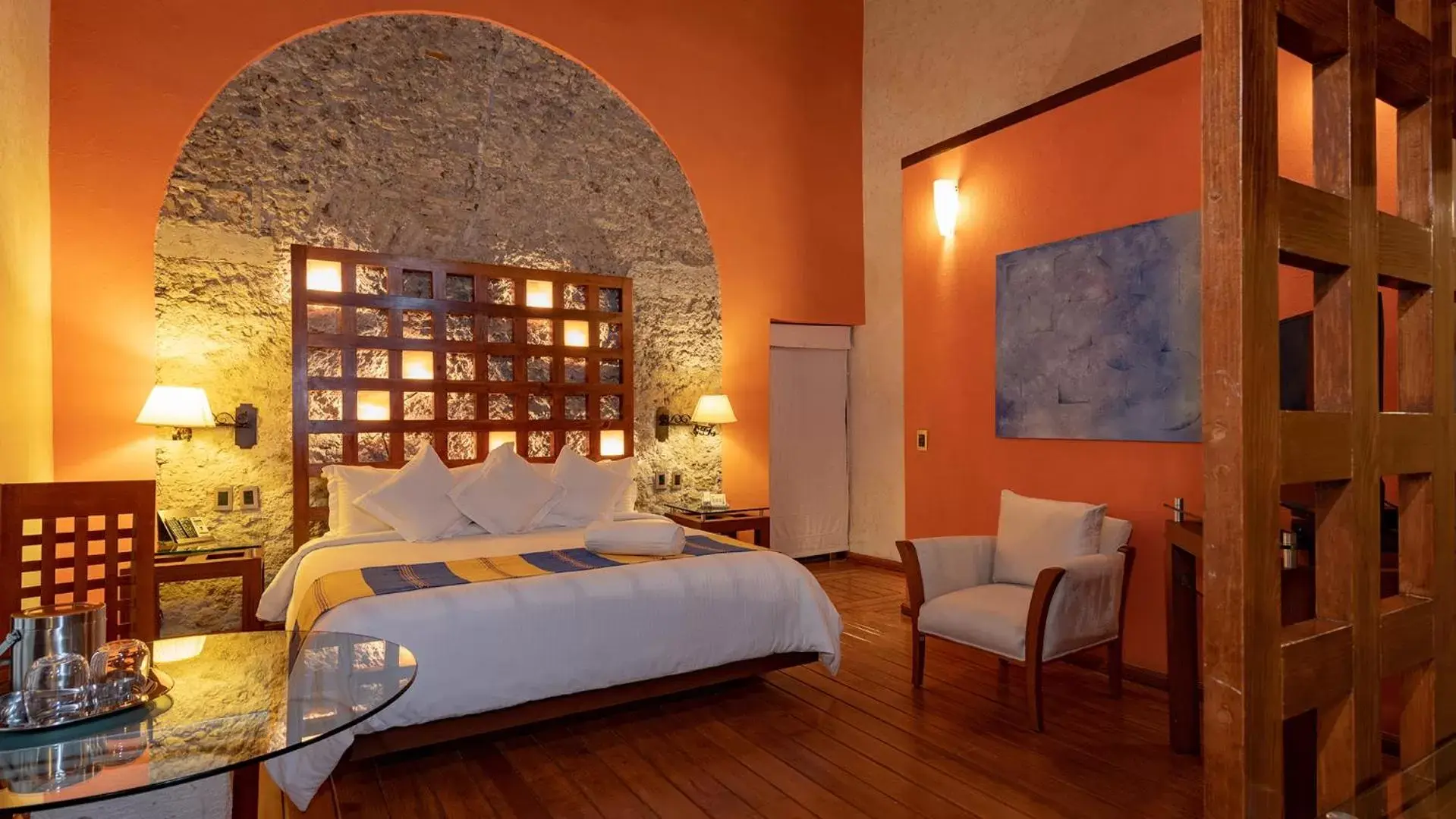 Bedroom, Bed in Hotel Boutique Casona de la China Poblana - Adults Only