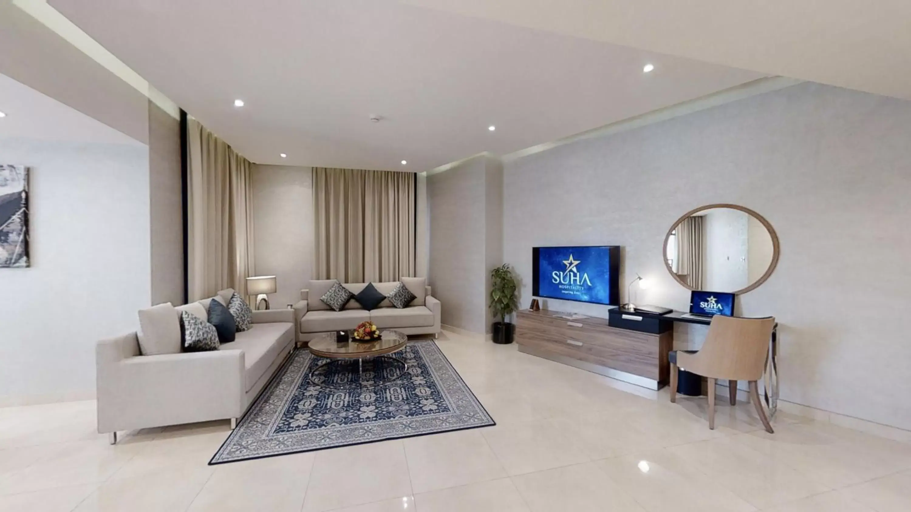 Living room, Seating Area in Suha Park Luxury Hotel Apartments, Waterfront Jaddaf