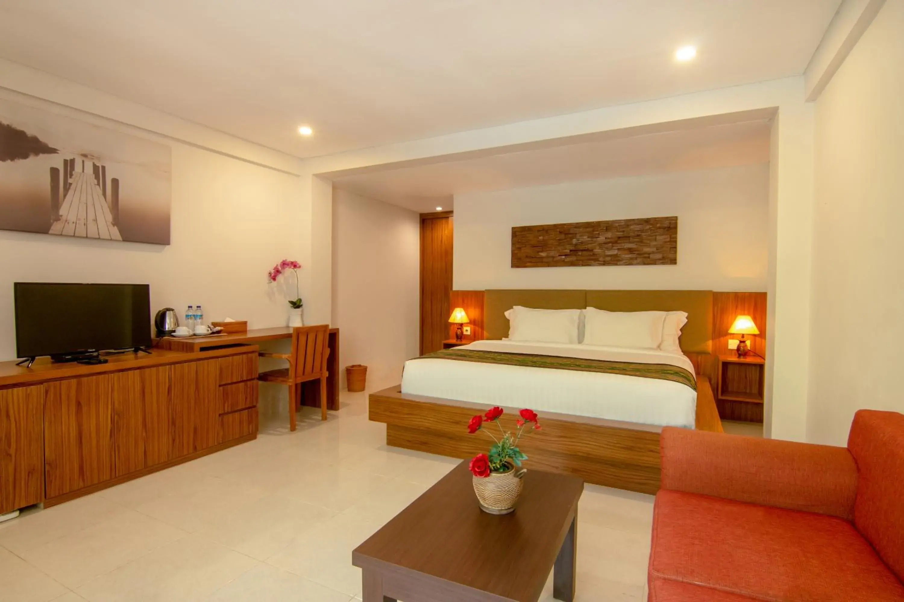 Bed in Diva Lombok Resort