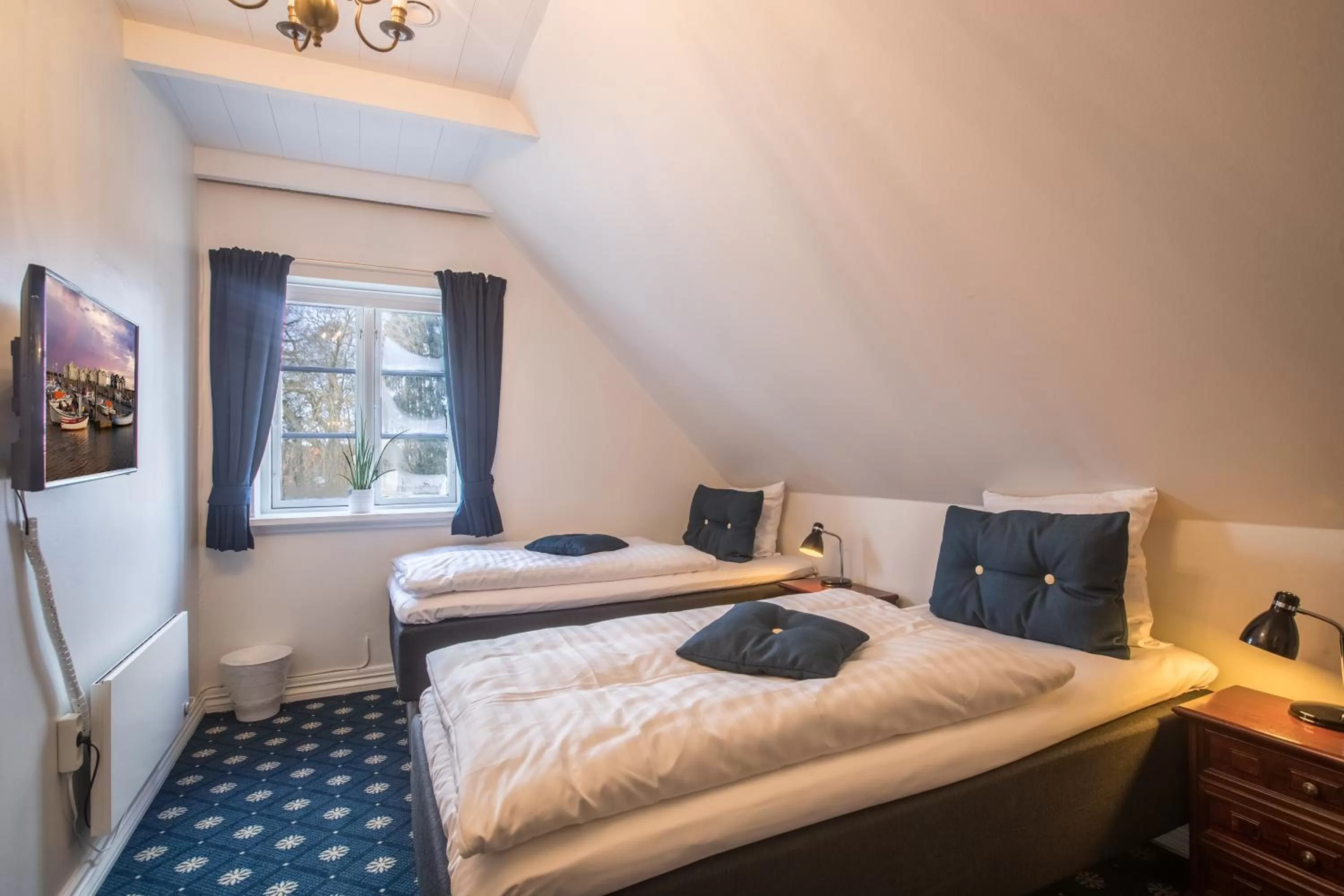 Bed in Hotel Postgaarden i Mariager