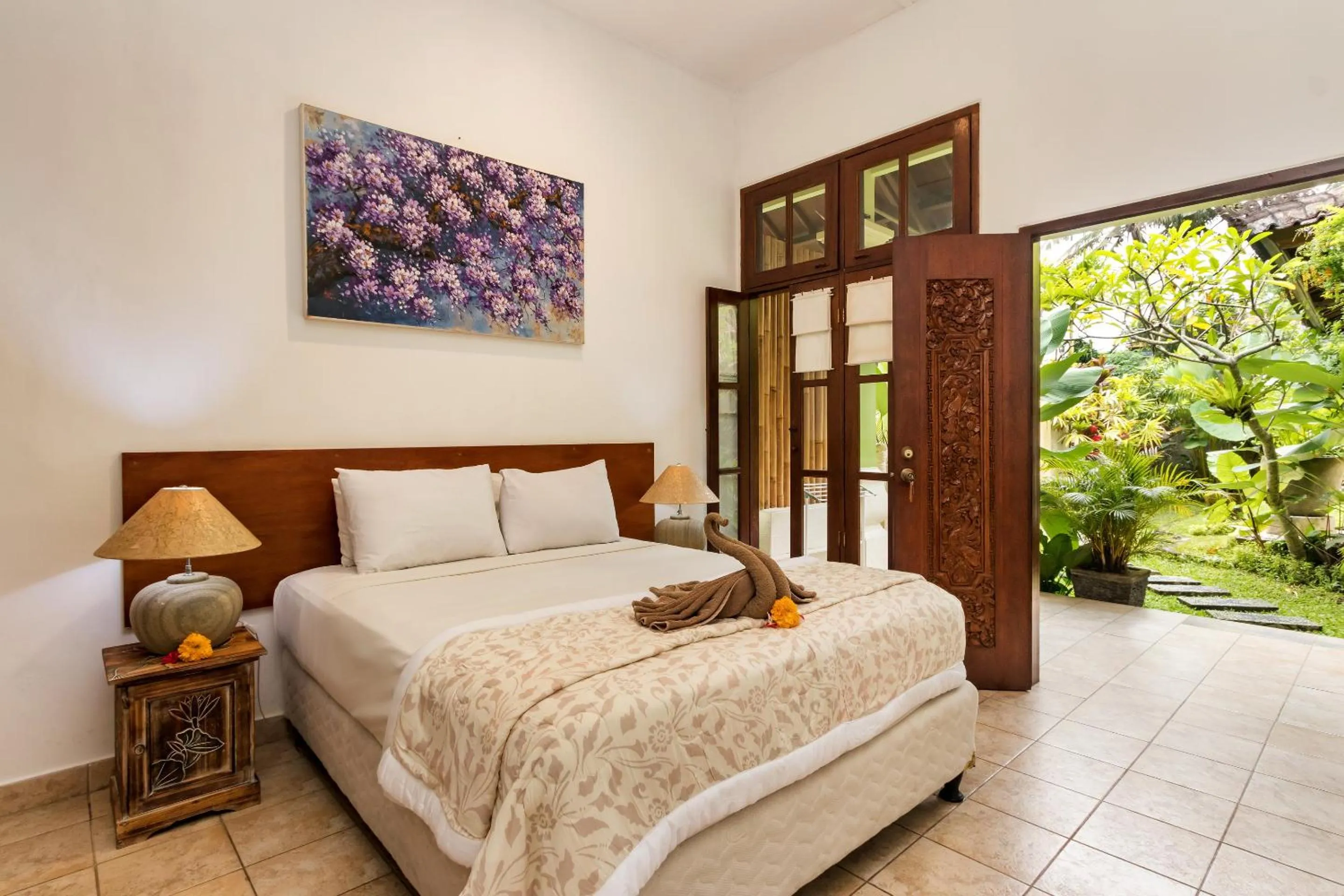 Bed in Padma Ubud Retreat