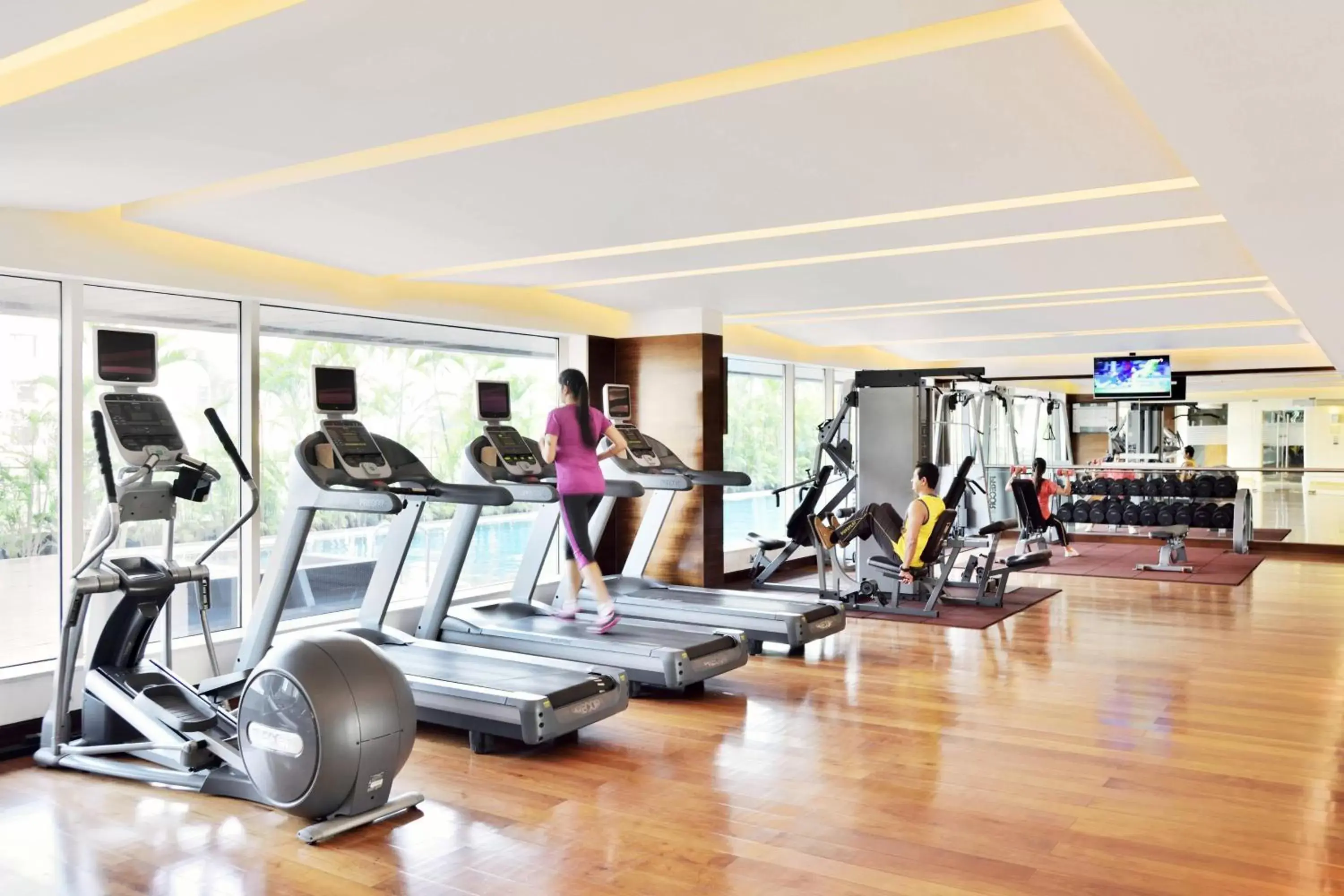 Fitness centre/facilities, Fitness Center/Facilities in Courtyard by Marriott Pune Hinjewadi