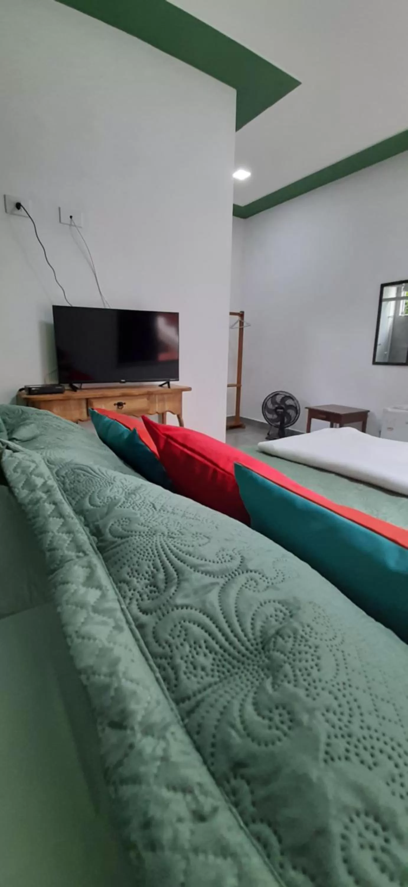 Bed in Pousada Recanto da Lu