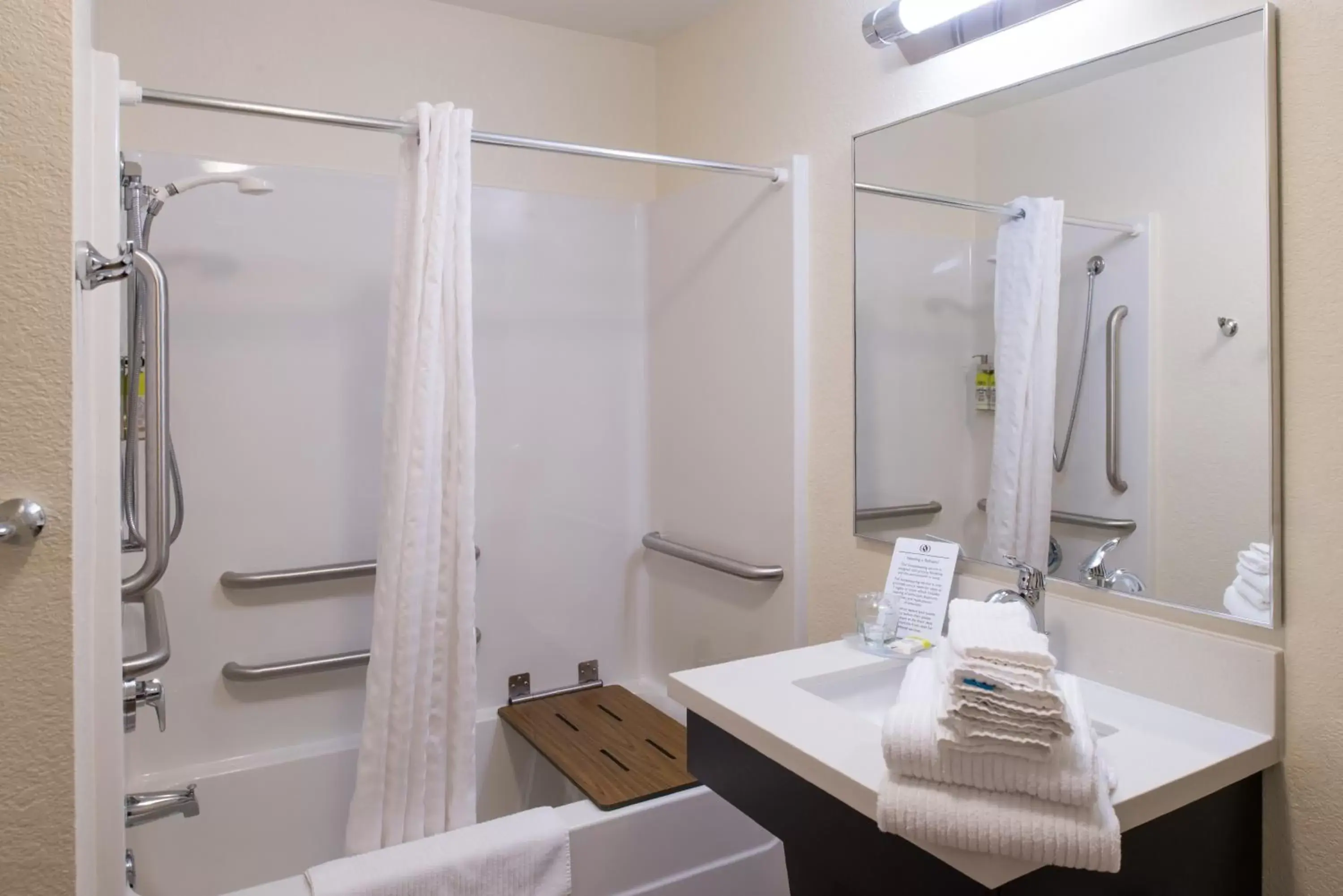 Bathroom in Candlewood Suites - Plano North by IHG Bathroom in Candlewood Suites - Plano North by IHG