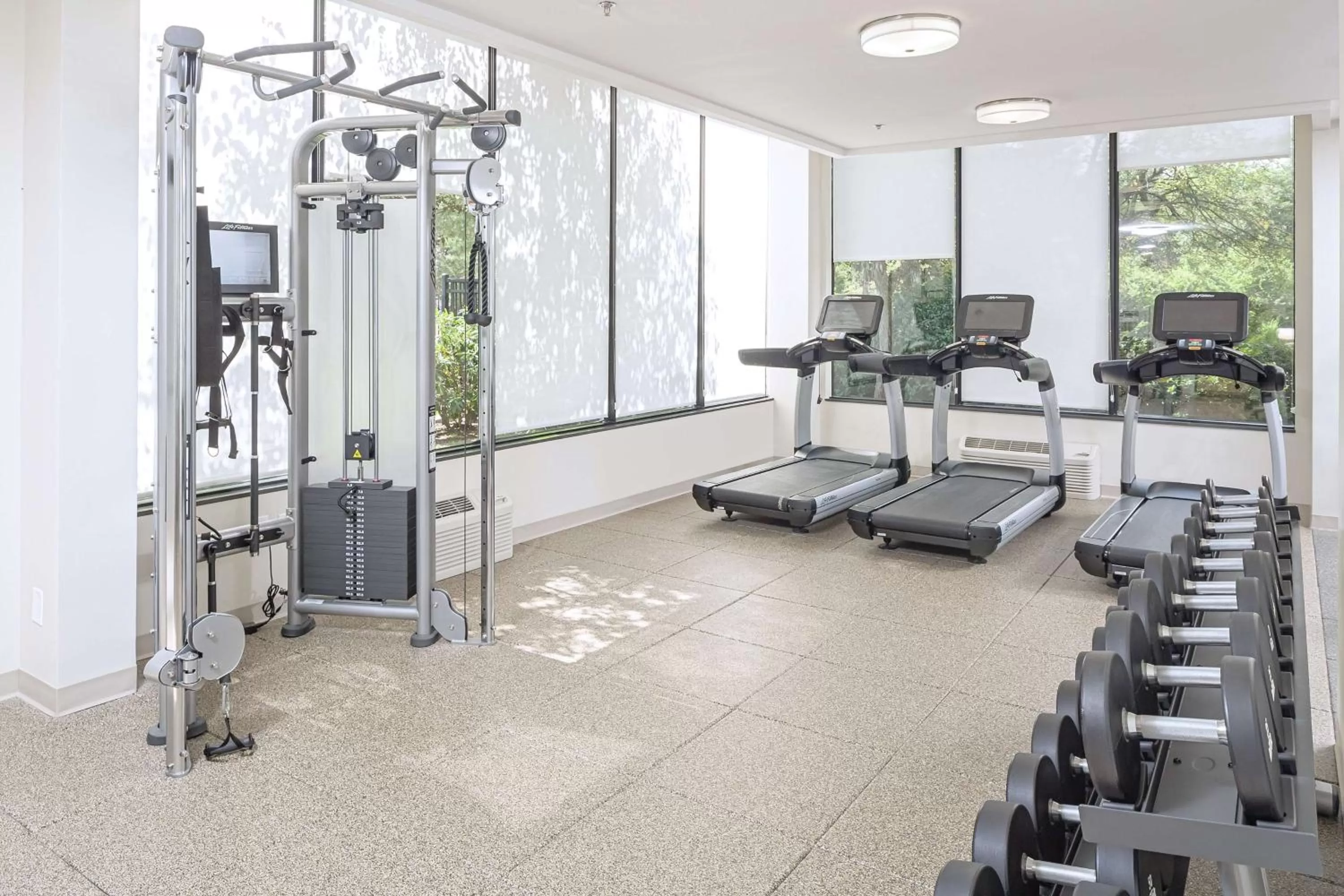 Fitness centre/facilities in DoubleTree by Hilton Boston-Rockland