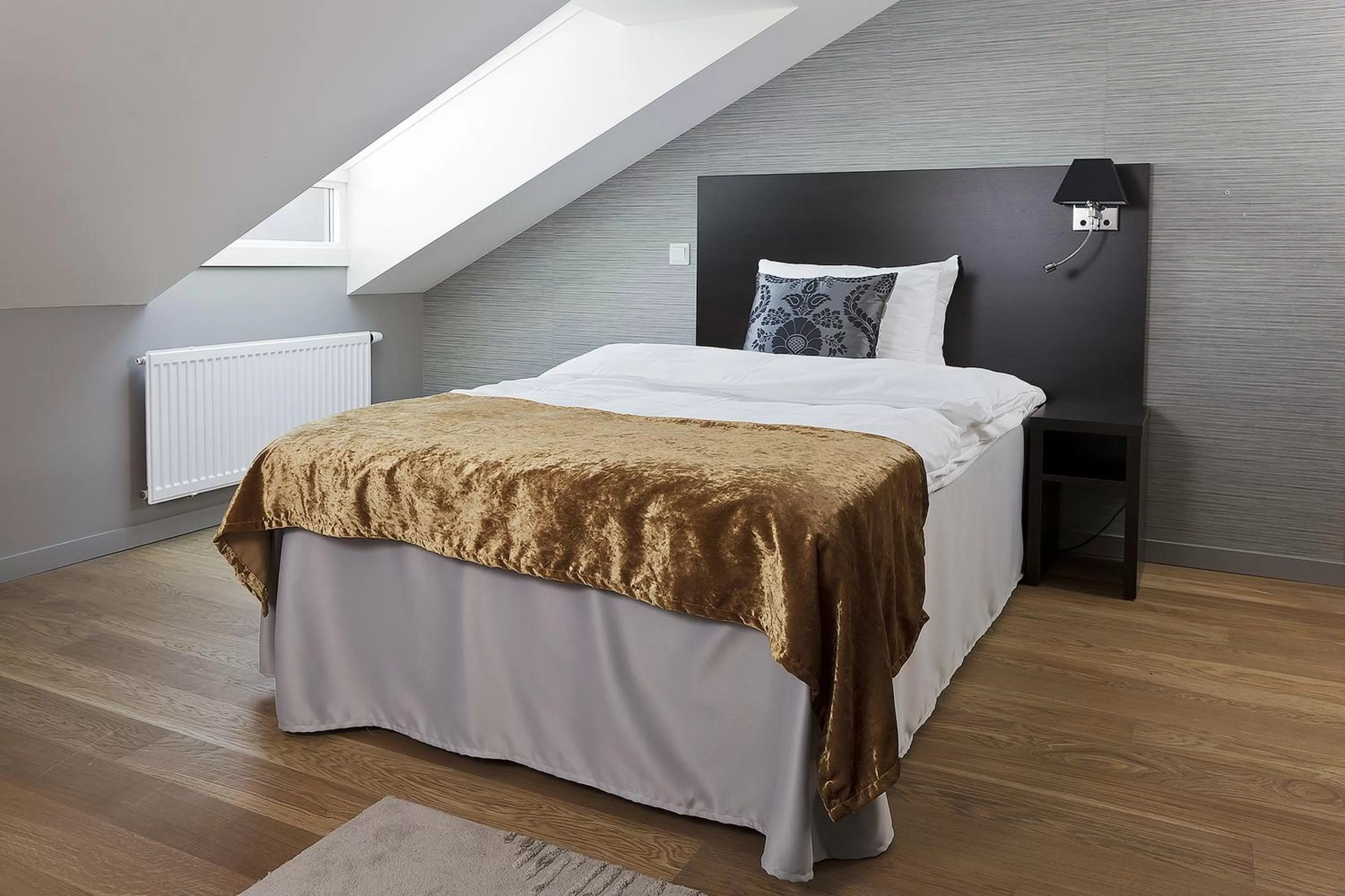 Decorative detail, Bed in Saga Hotel Oslo, WorldHotels Crafted