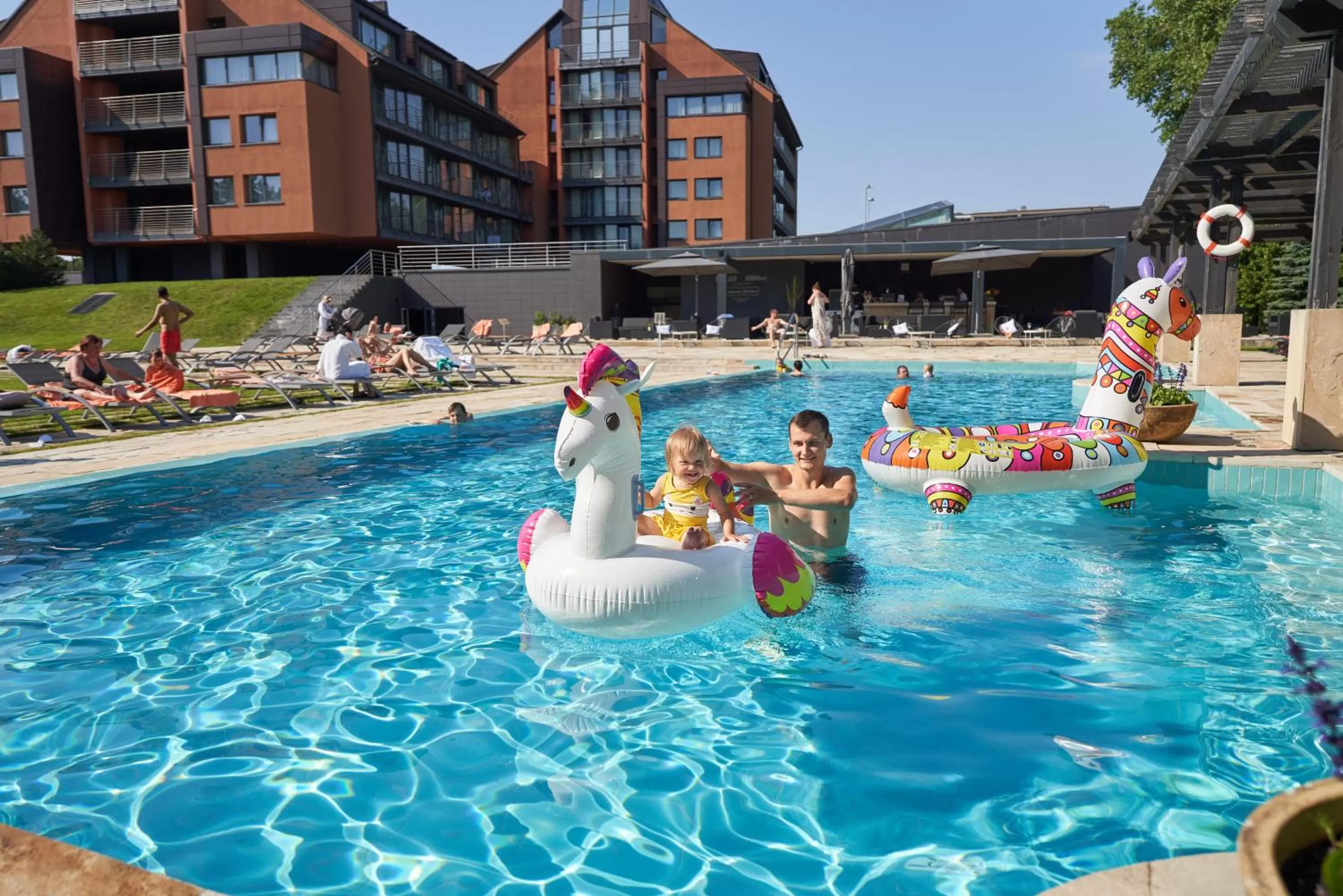 Pool view in Mercure Palanga Vanagupe Resort & SPA