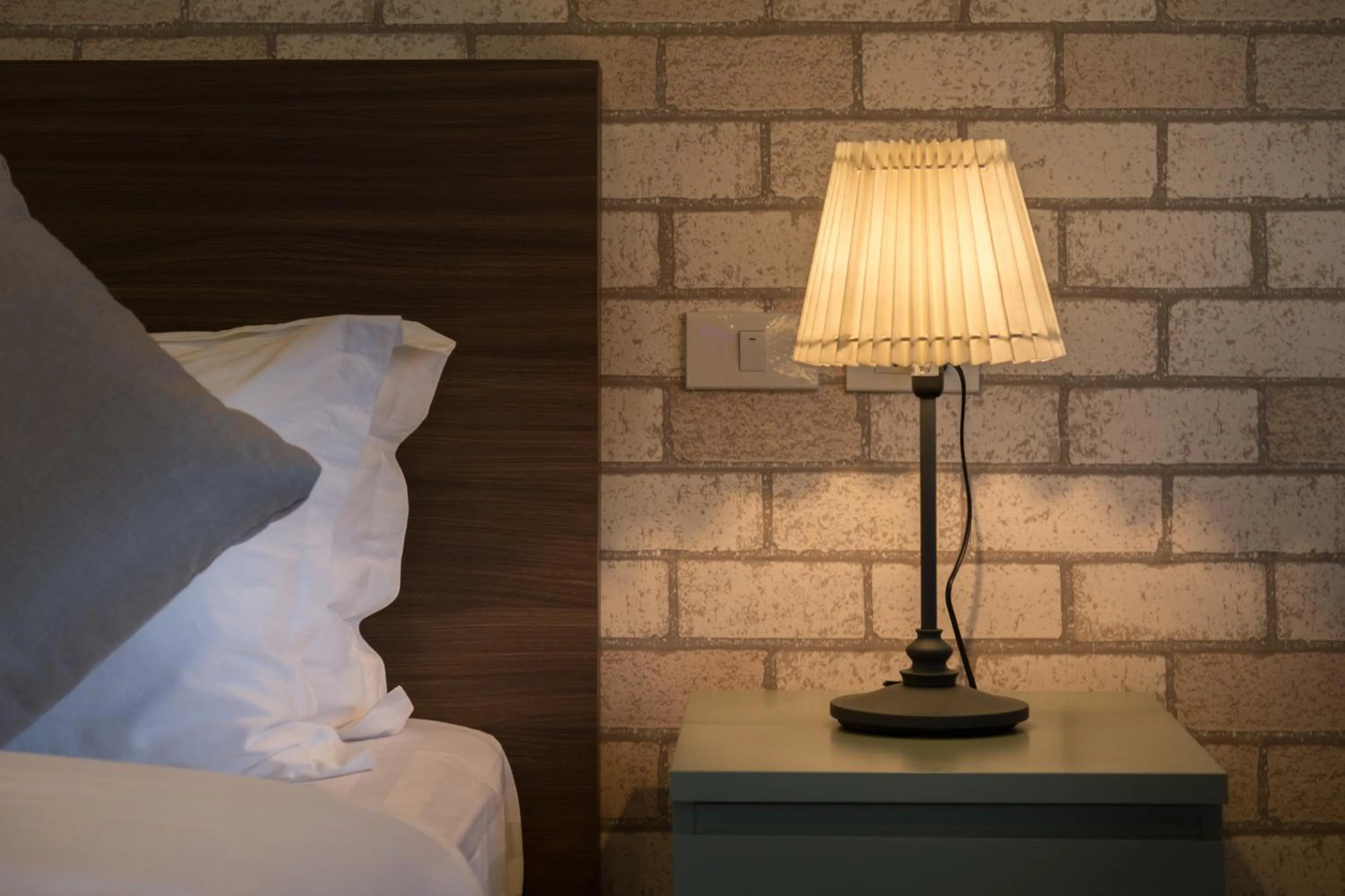 Decorative detail, Bed in Q Space Residence