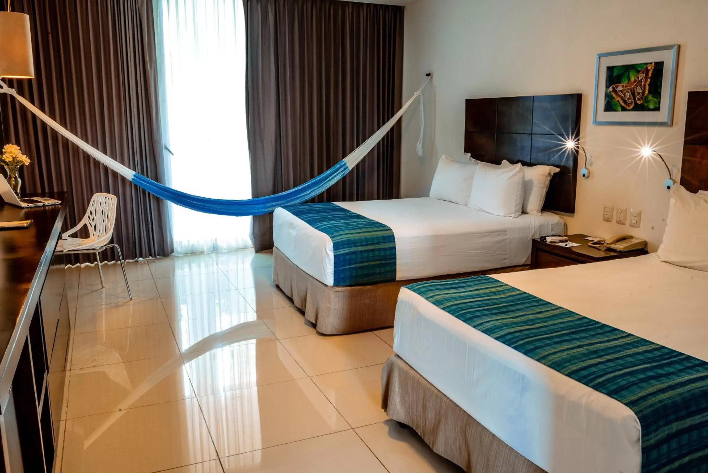 Superior Deluxe Room with Mini Refrigerator and Garden View, 2 double beds in Mesón de la Luna Hotel & Spa Superior Deluxe Room with Mini Refrigerator and Garden View, 2 double beds in Mesón de la Luna Hotel & Spa