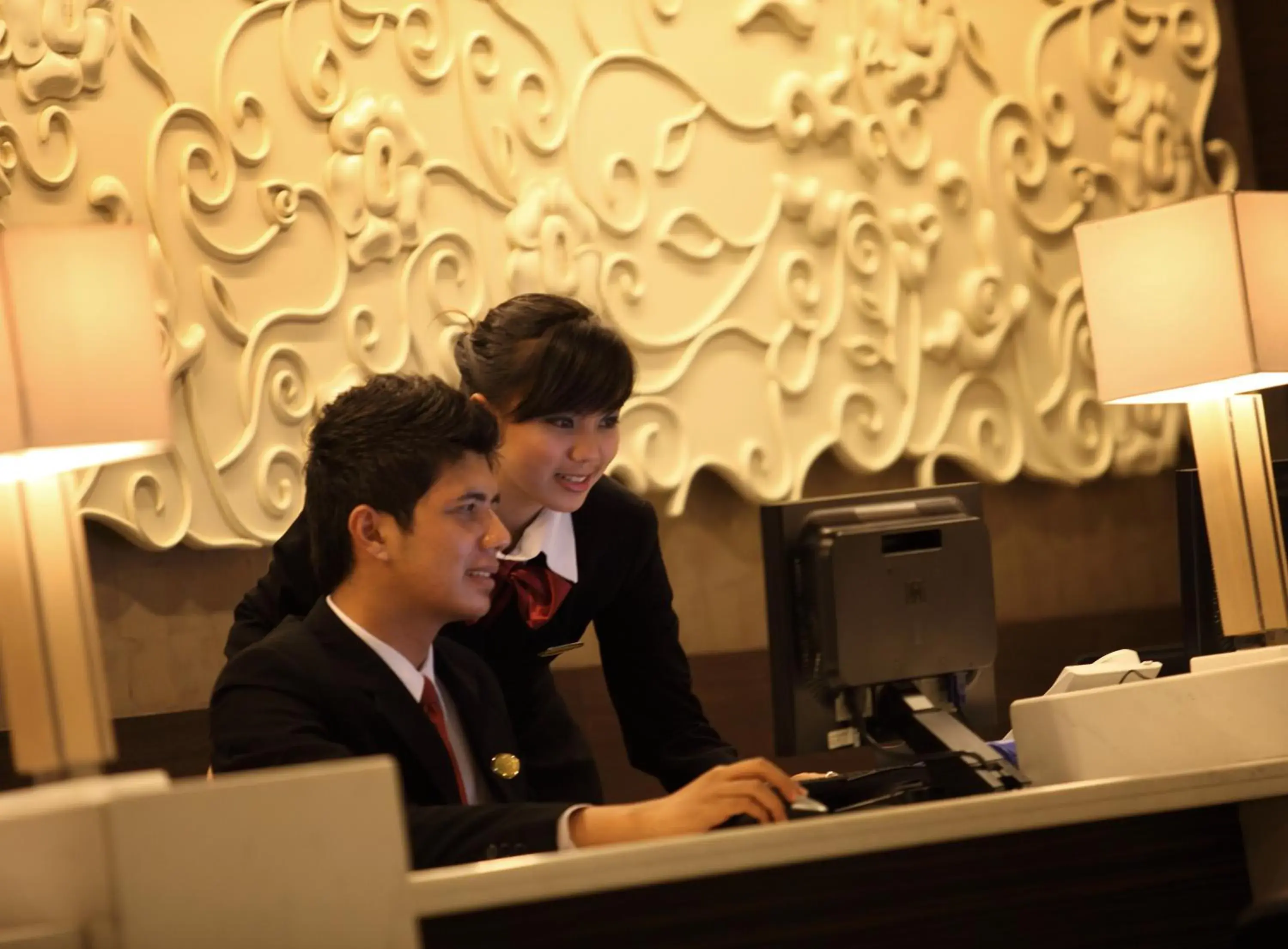 People, Lobby/Reception in Hotel Santika Bengkulu