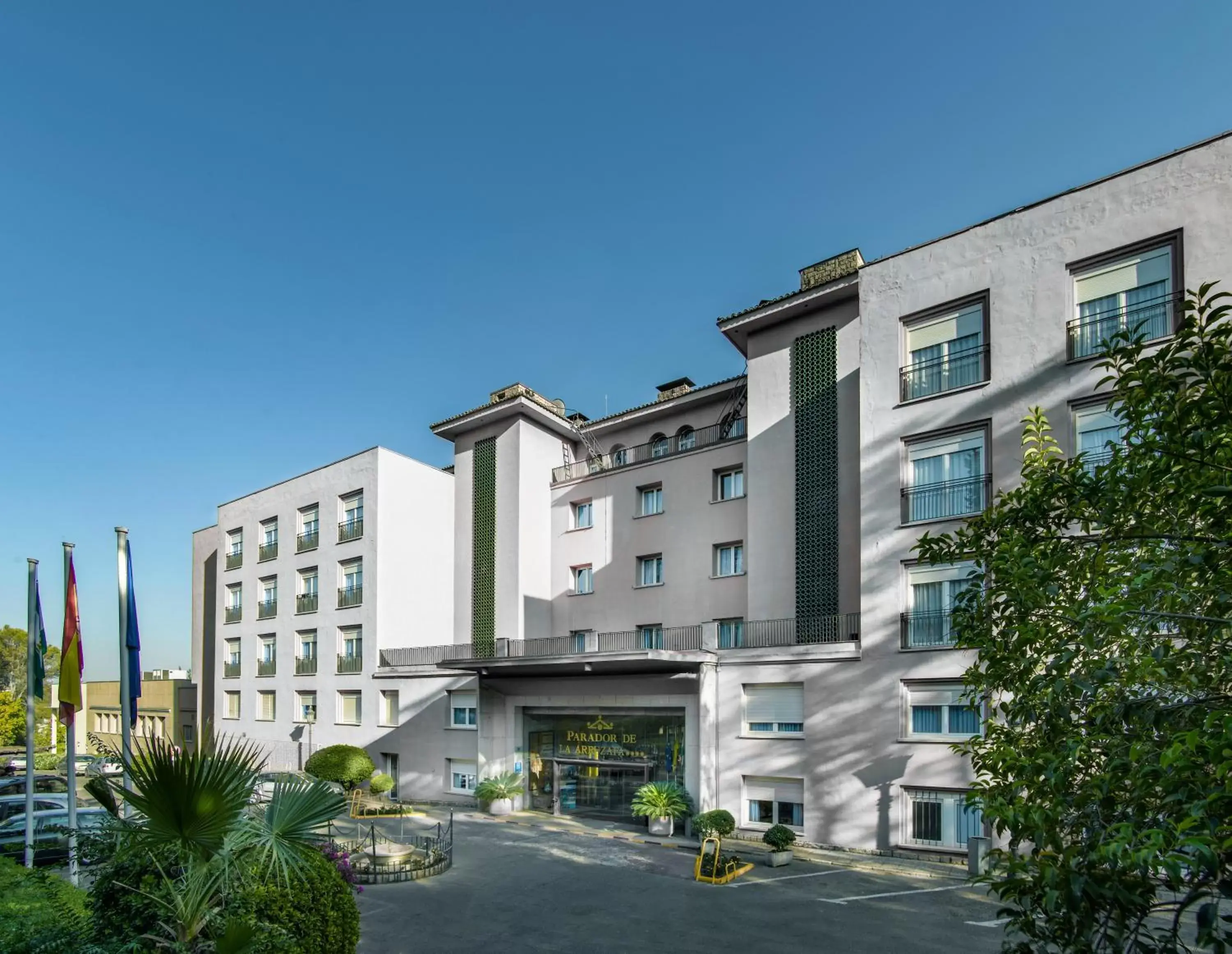 Facade/entrance in Parador de Cordoba Facade/entrance in Parador de Cordoba