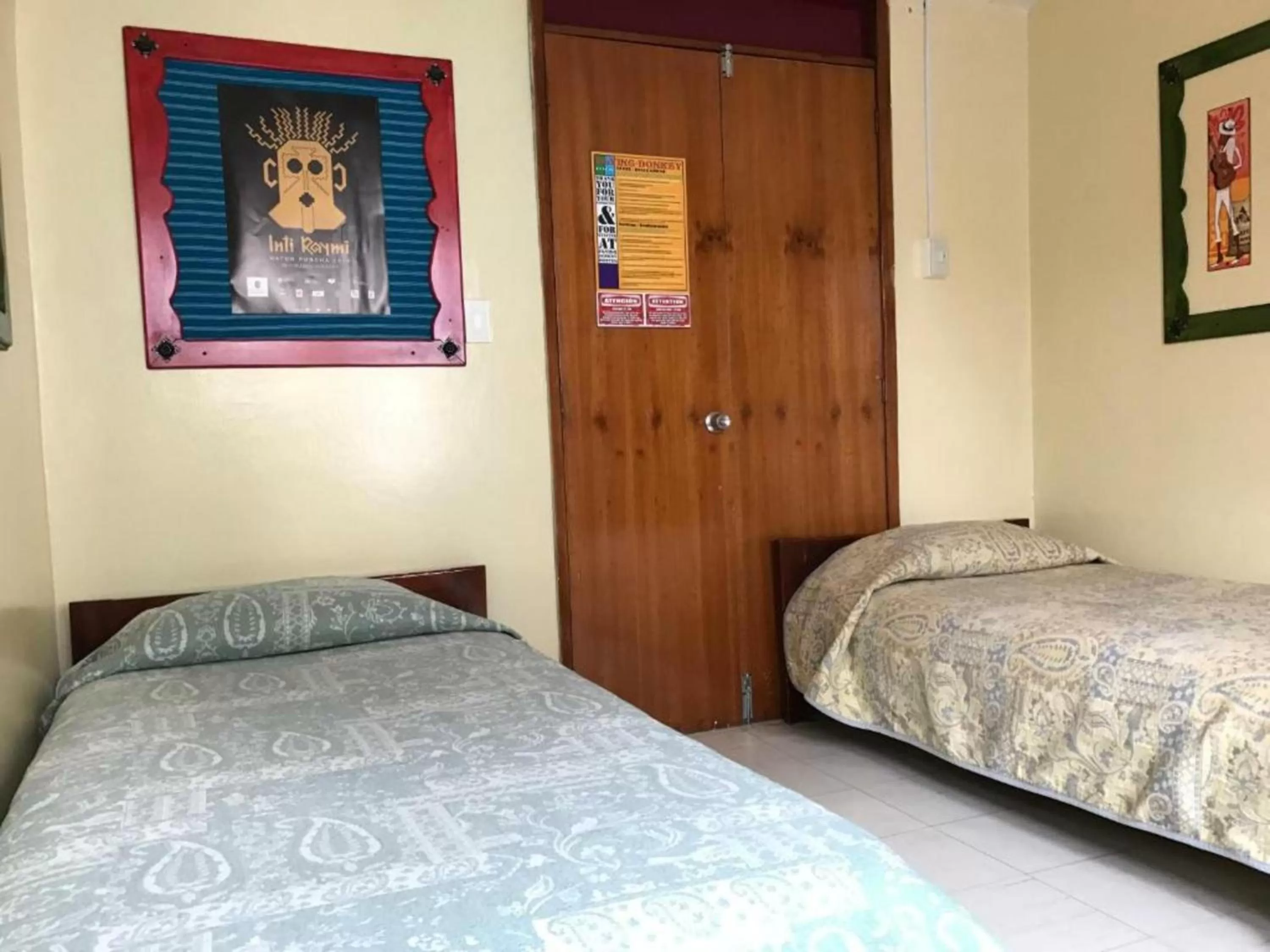 Photo of the whole room, Bed in Flying Donkey