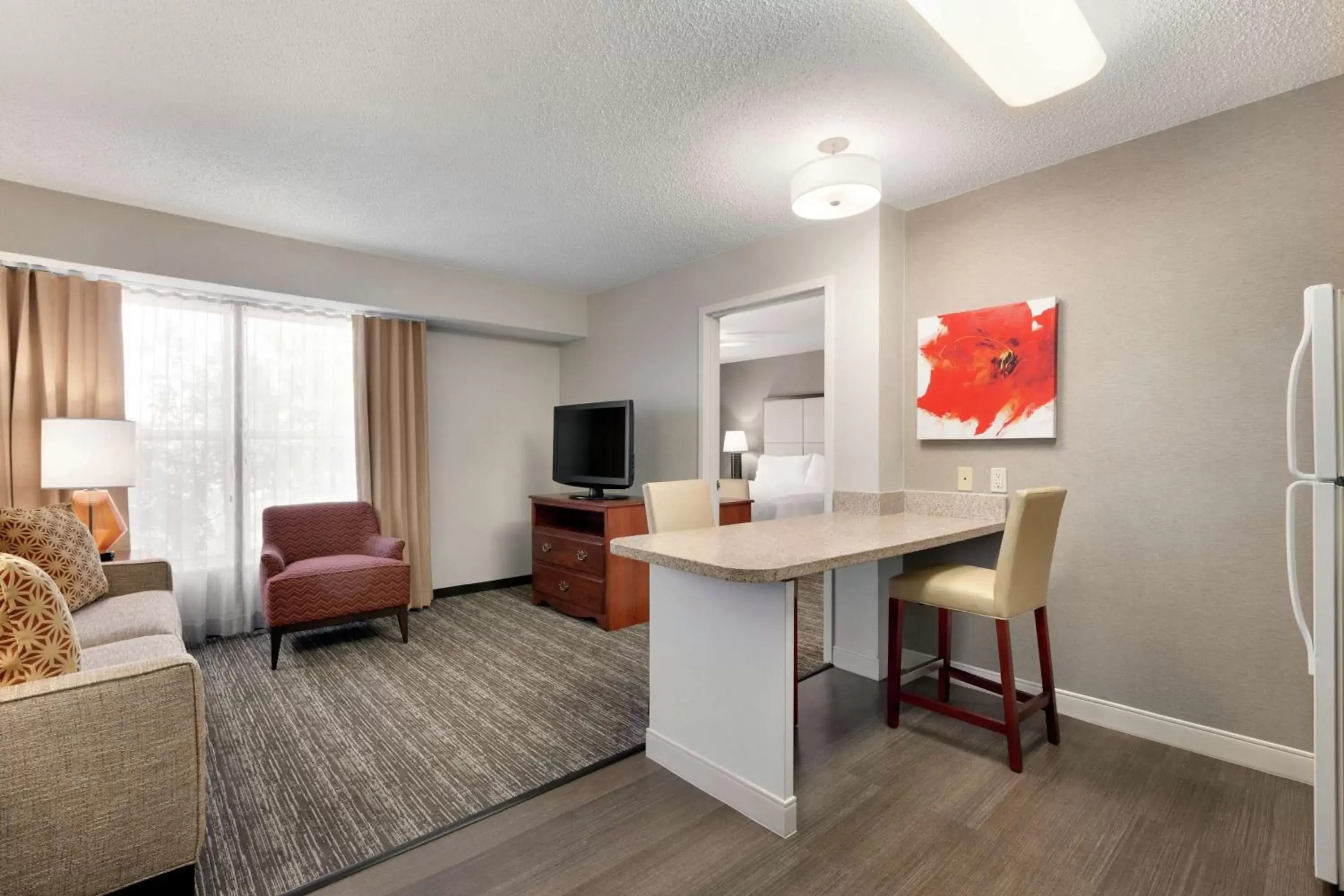 Bedroom, Seating Area in Homewood Suites by Hilton Dallas-Arlington