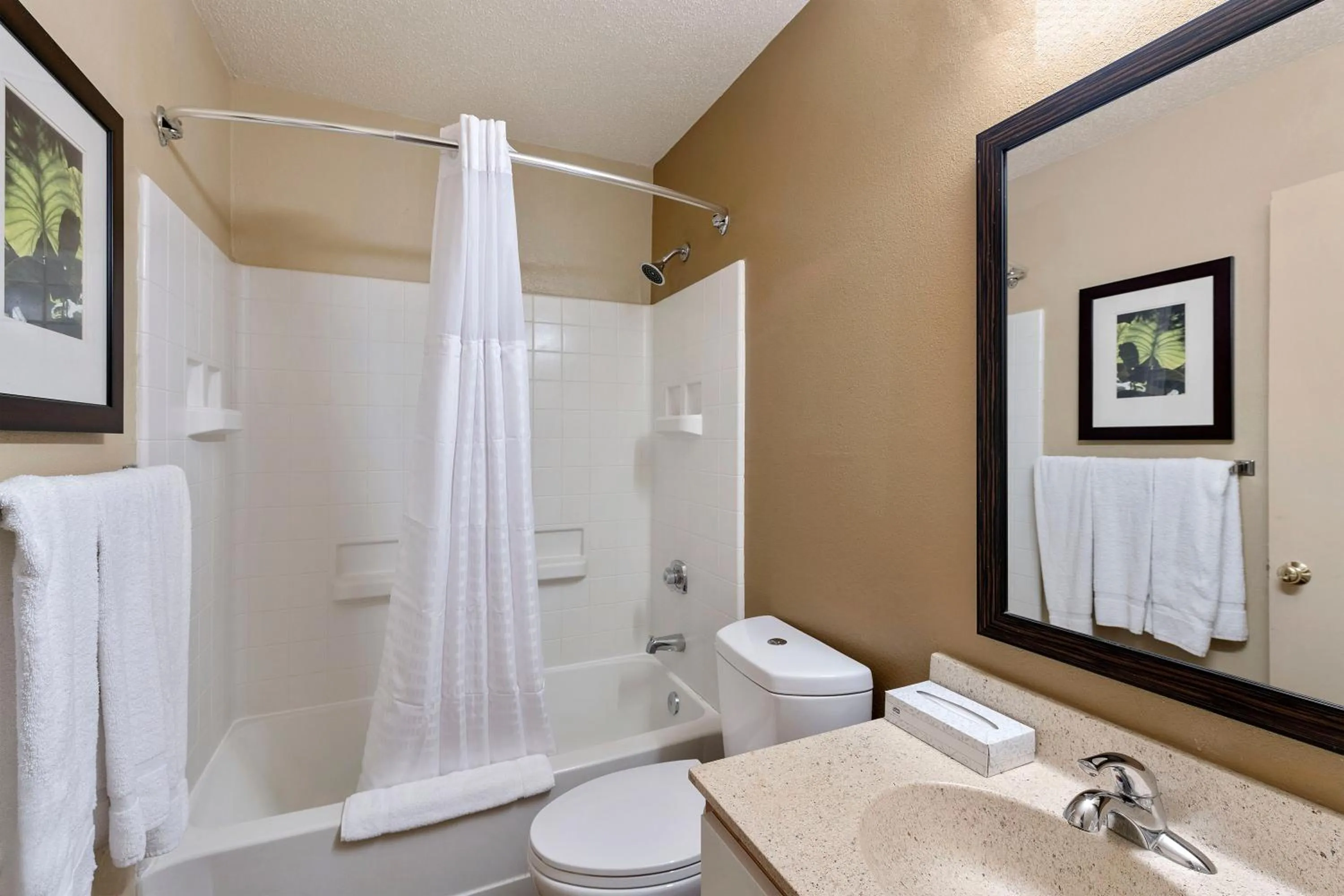 Bathroom in Studio 6 Suites Charlotte, NC - Tyvola Rd-Executive Park