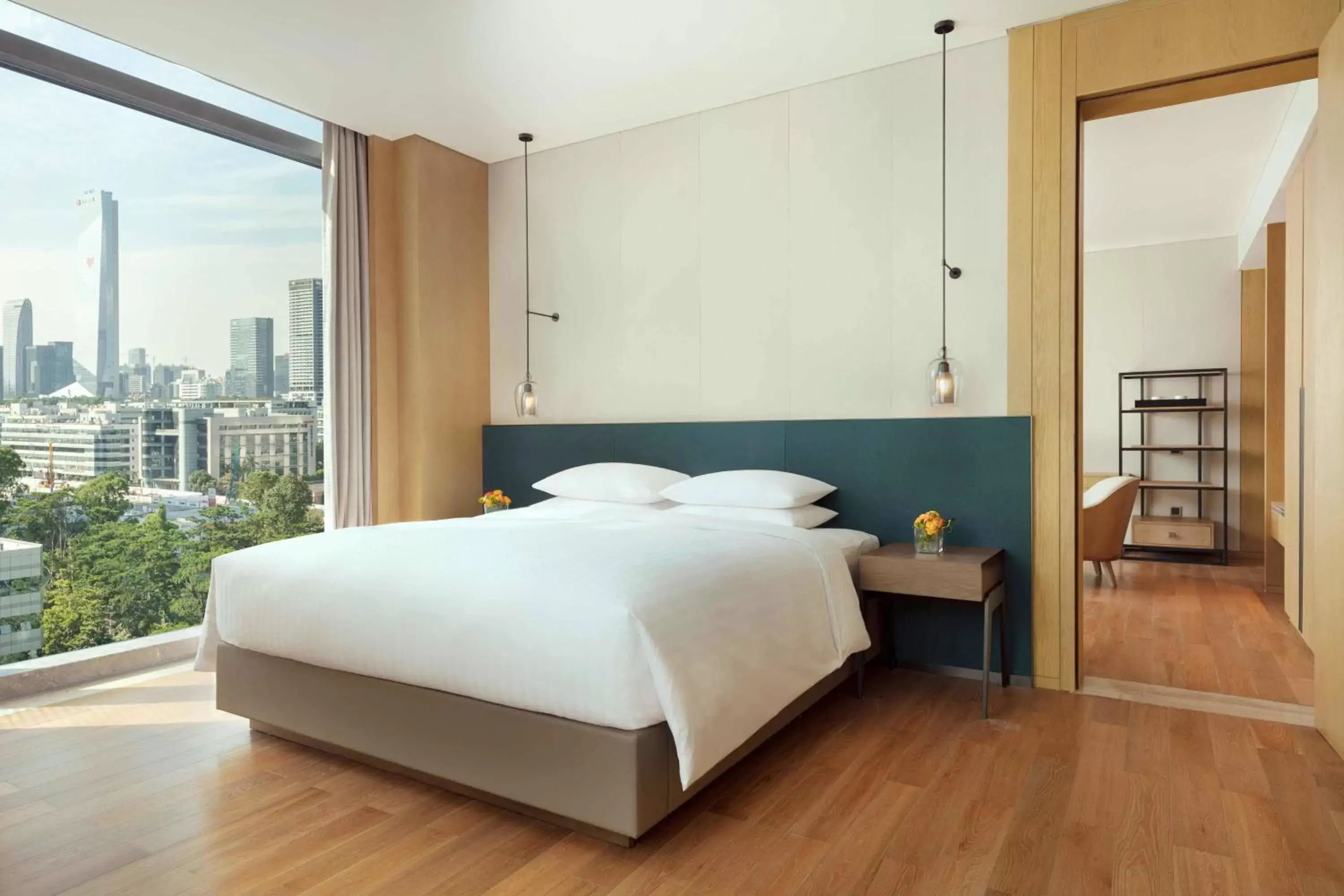 Bedroom, Bed in Courtyard by Marriott Shenzhen Bay