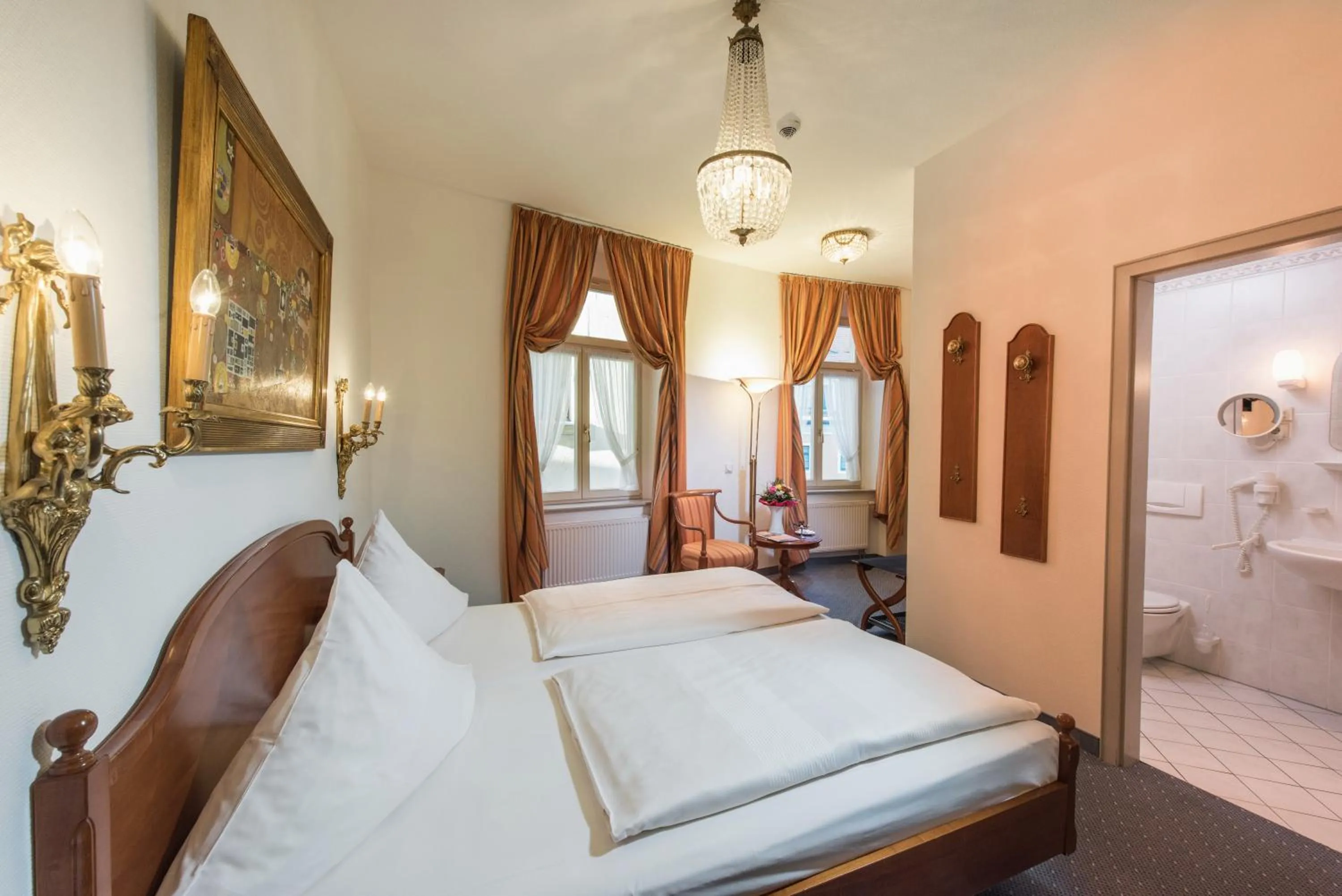 Photo of the whole room, Bed in Hotel Goldener Löwe