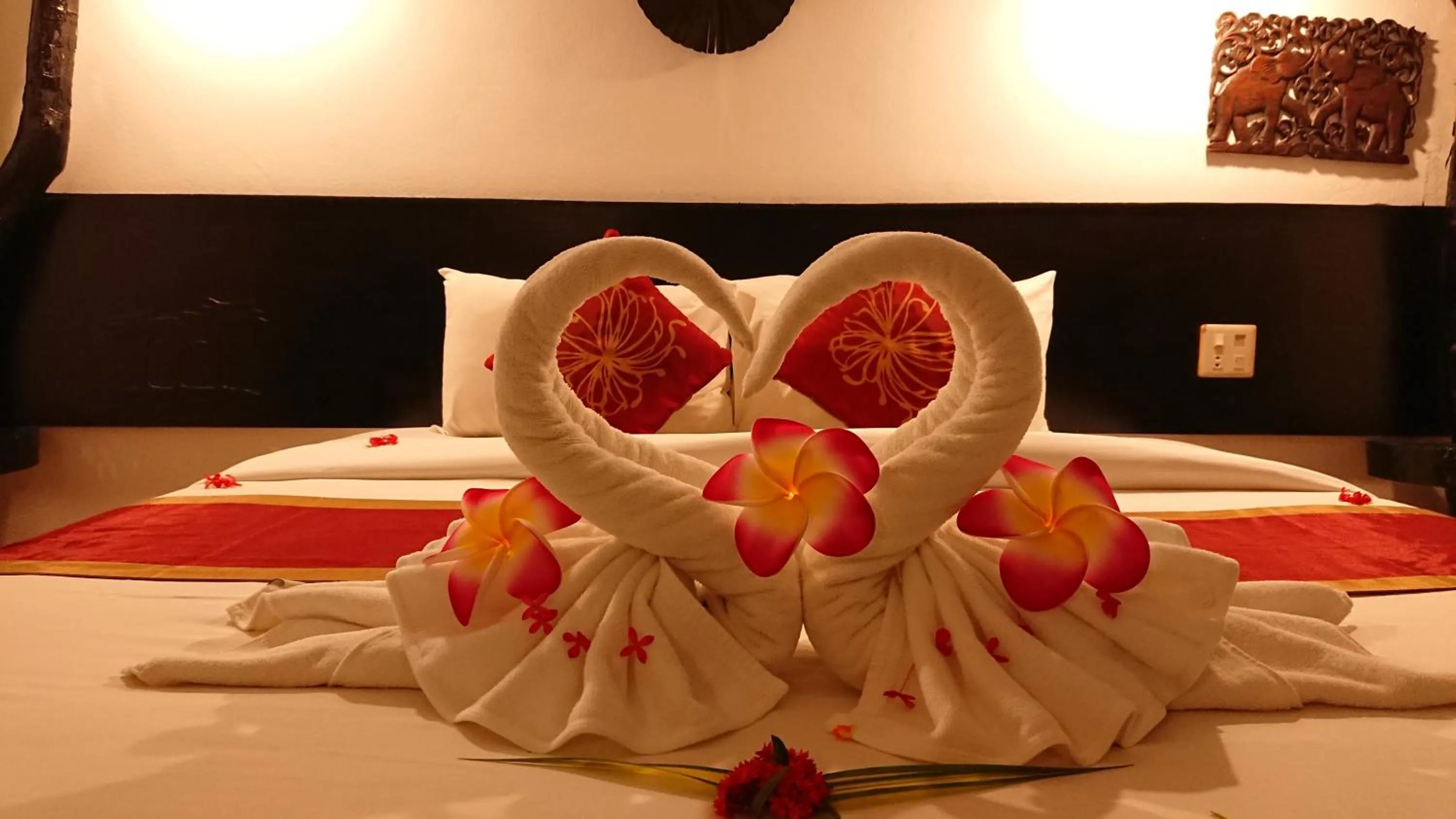 Bed in The Krabi Forest Homestay