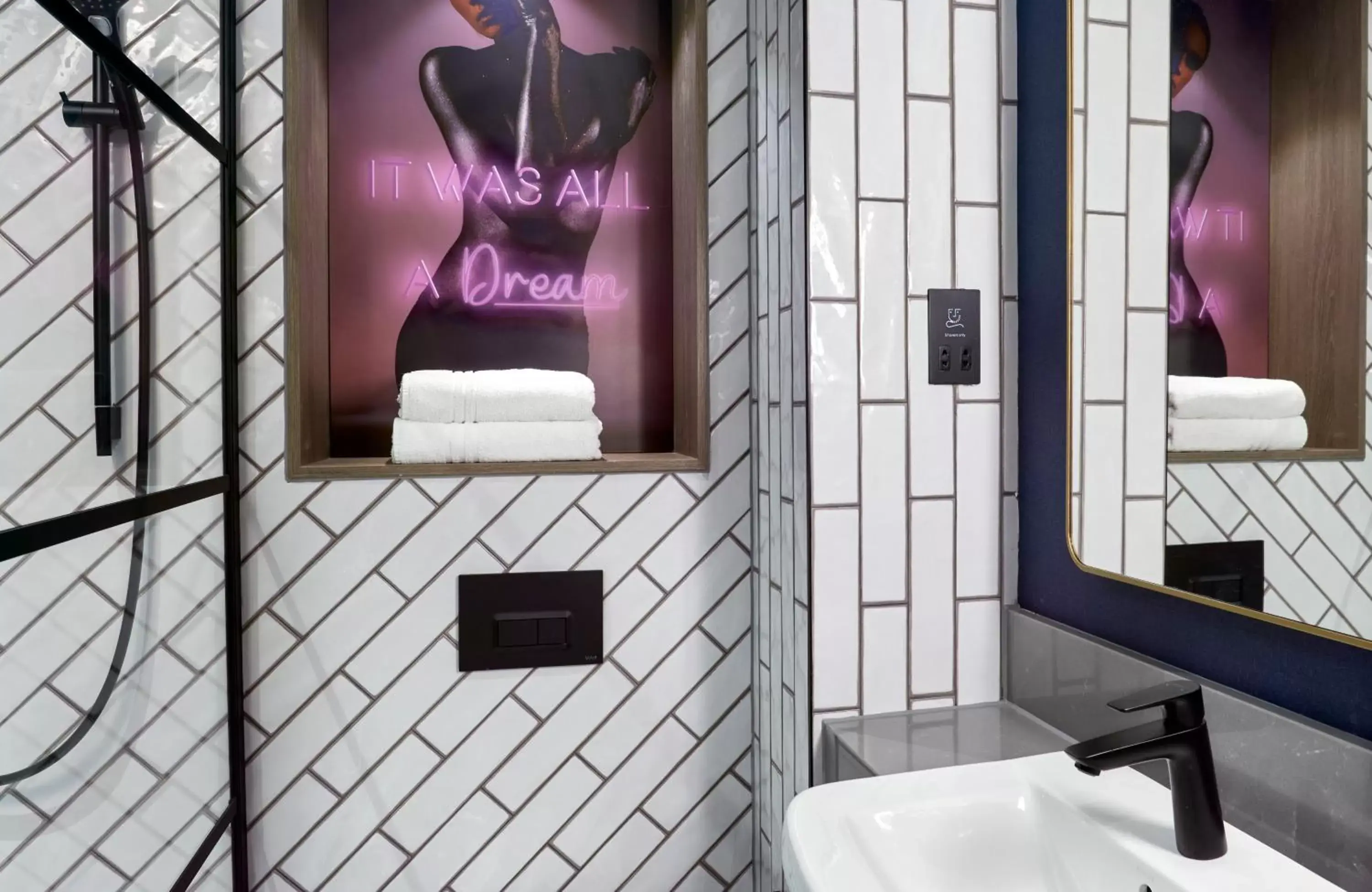 Bathroom in NYX Hotel London Holborn by Leonardo Hotels