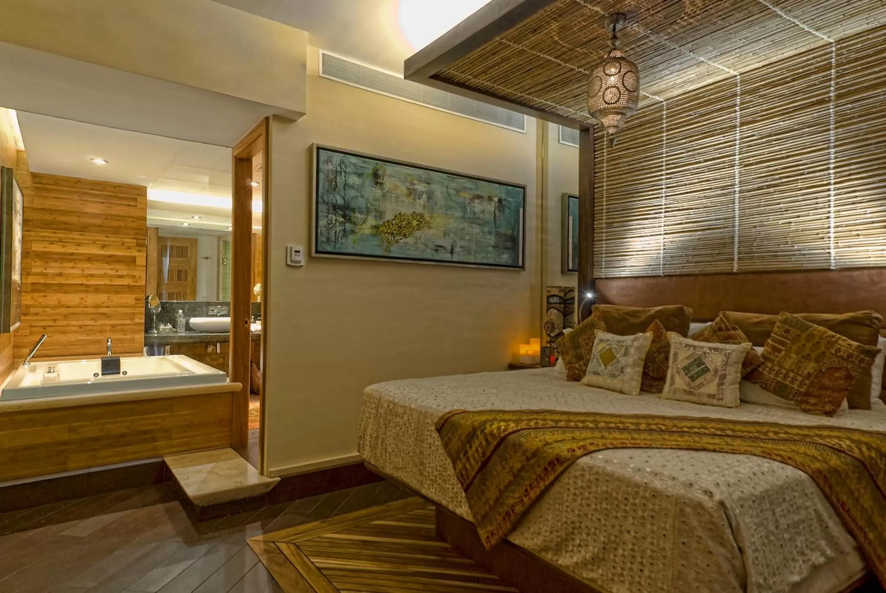 Photo of the whole room, Bed in La Divina by Aldea Thai