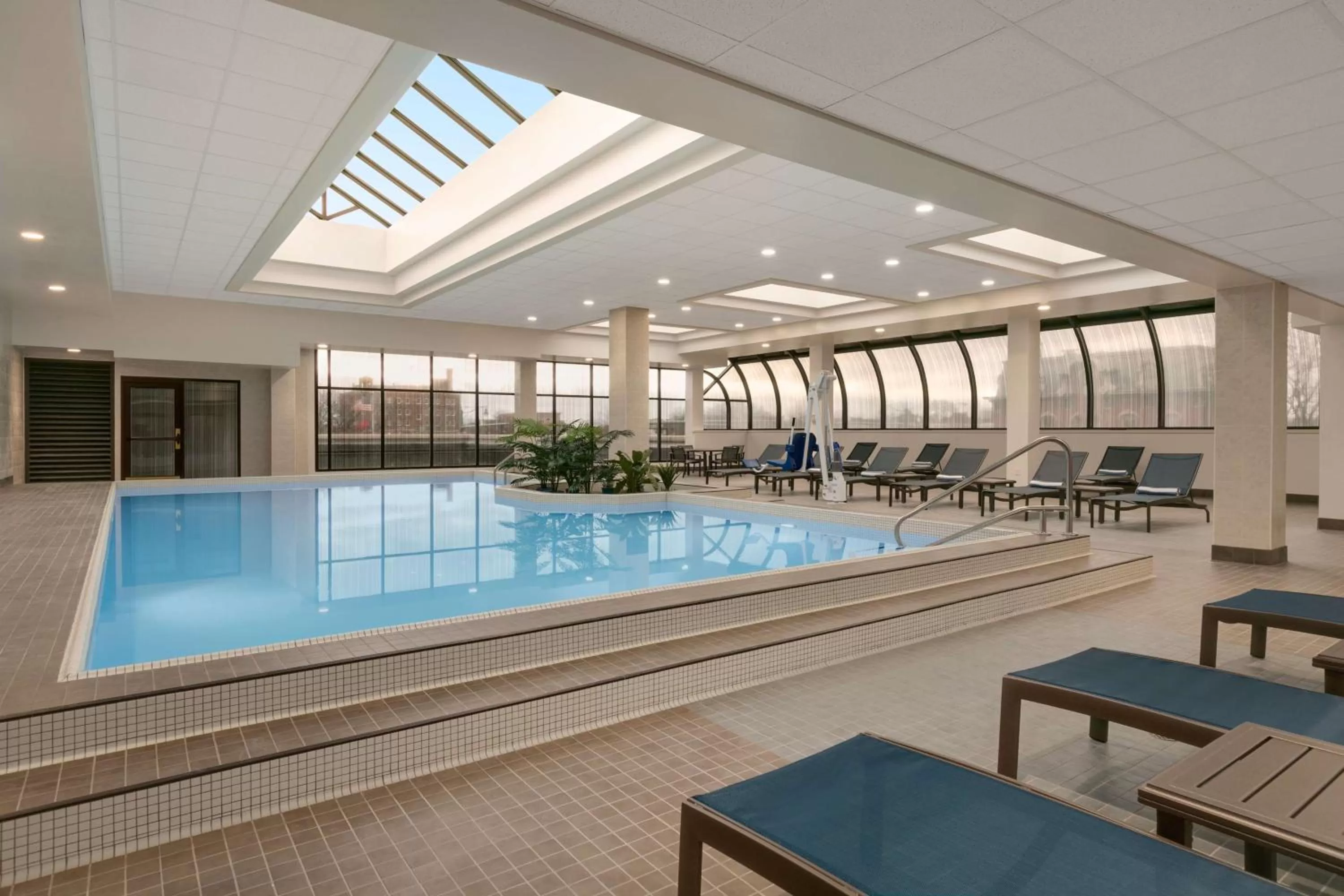 Pool view in DoubleTree by Hilton Canton Downtown