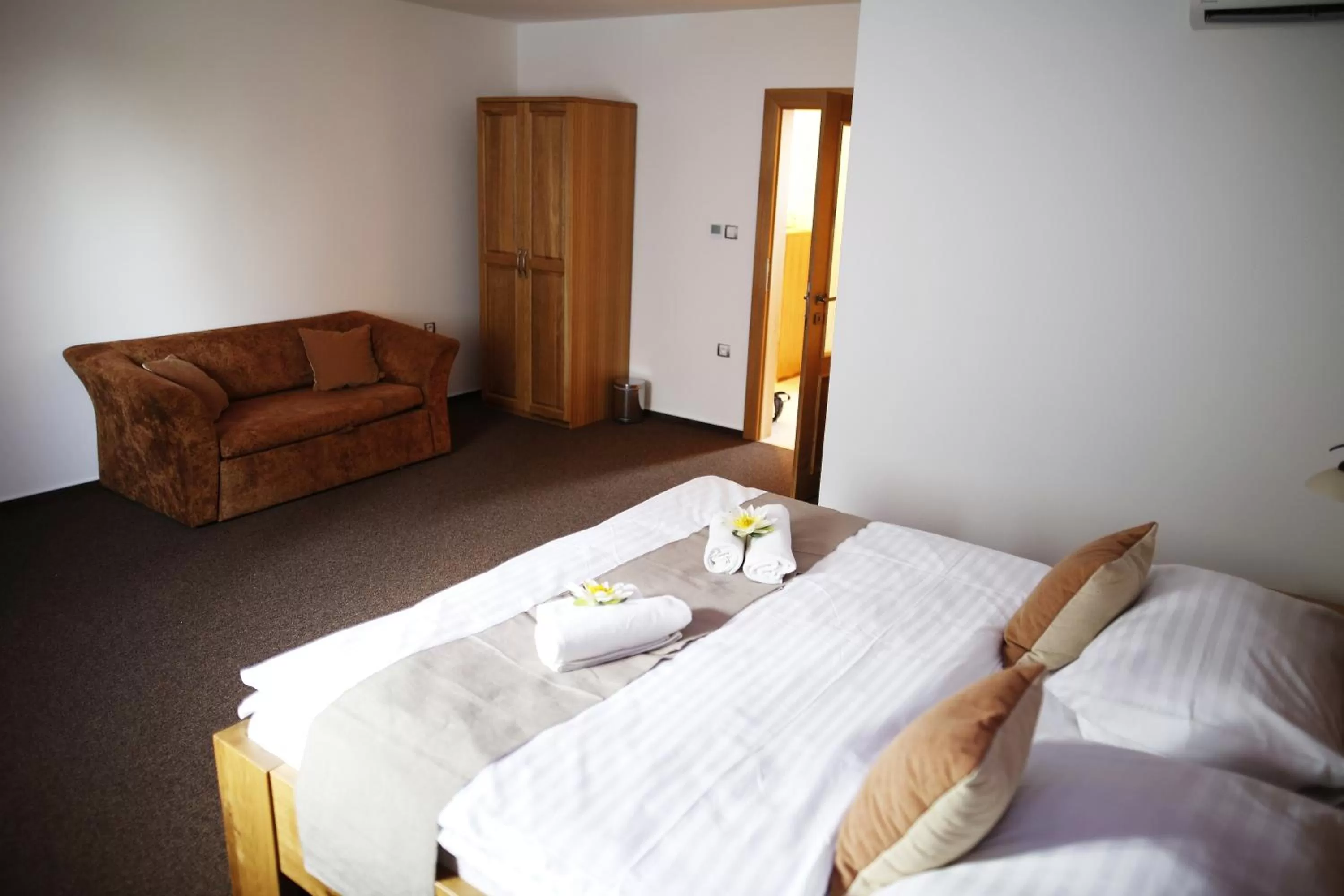 Bed in Hotel Farma Vysoká