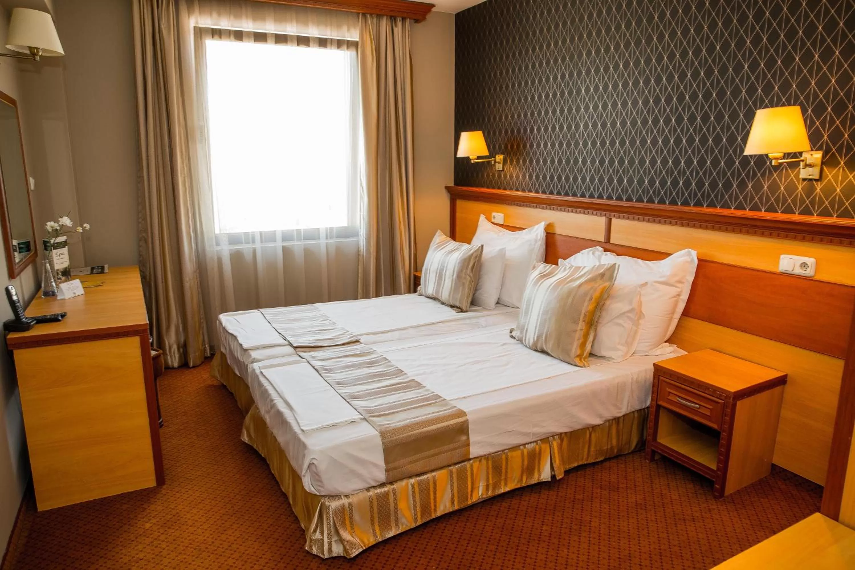 Bathroom, Bed in Spa Hotel Ezeretz Blagoevgrad