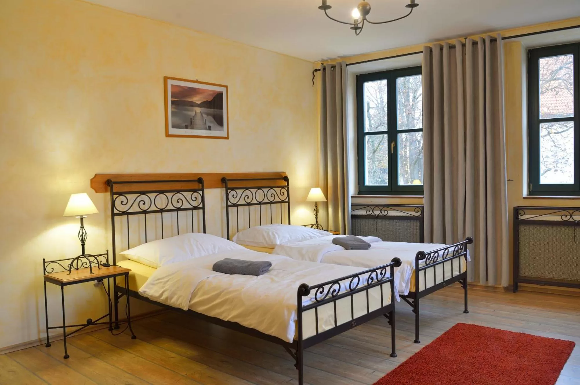 Bed in Hotel Via Ironia